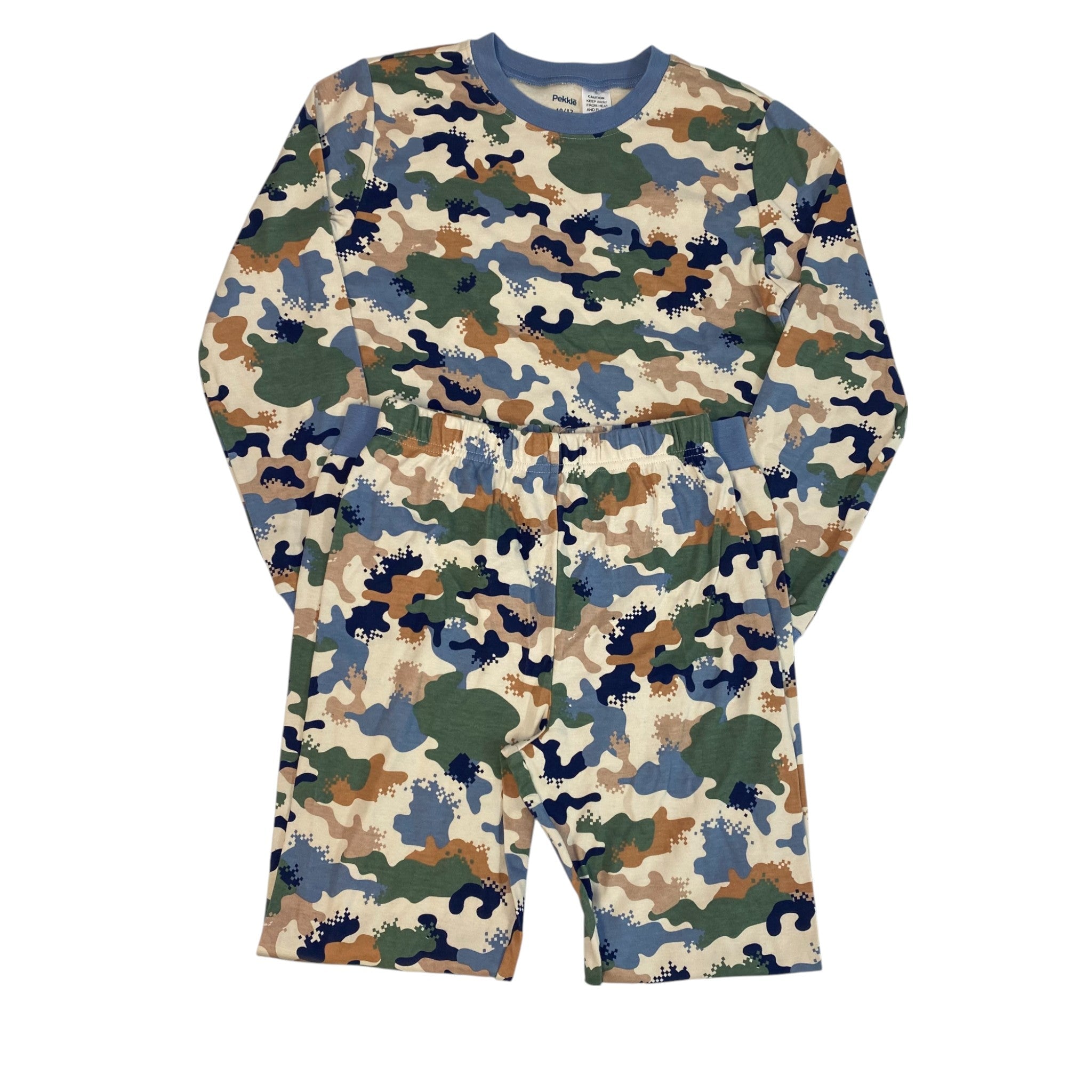 Pekkle Boys 2 Piece Pyjama Set - Camo 10/12 SIZE - 10
