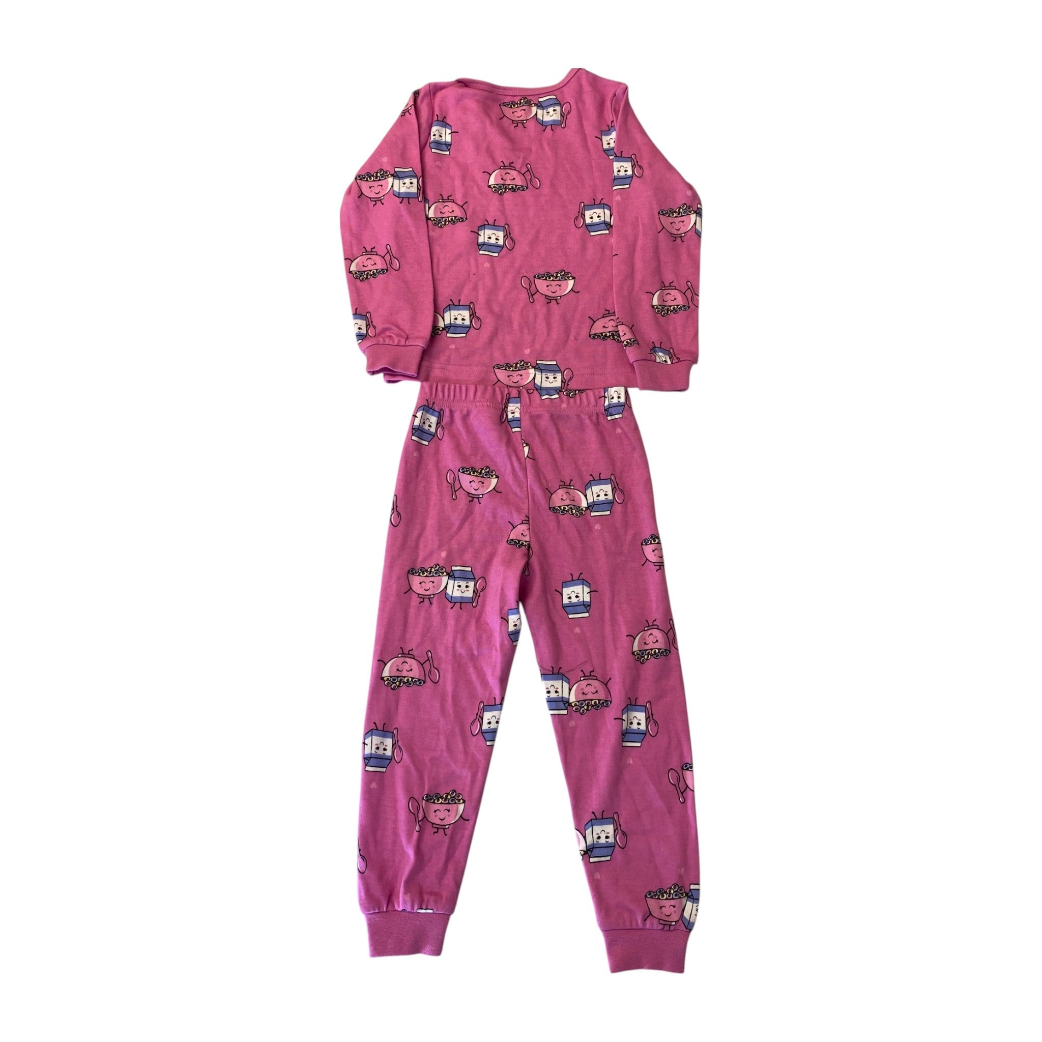 Pekkle Girls 2 Piece Pyjama Set - Breakfast SIZE - 2
