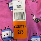 Pekkle Girls 2 Piece Pyjama Set - Breakfast SIZE - 2