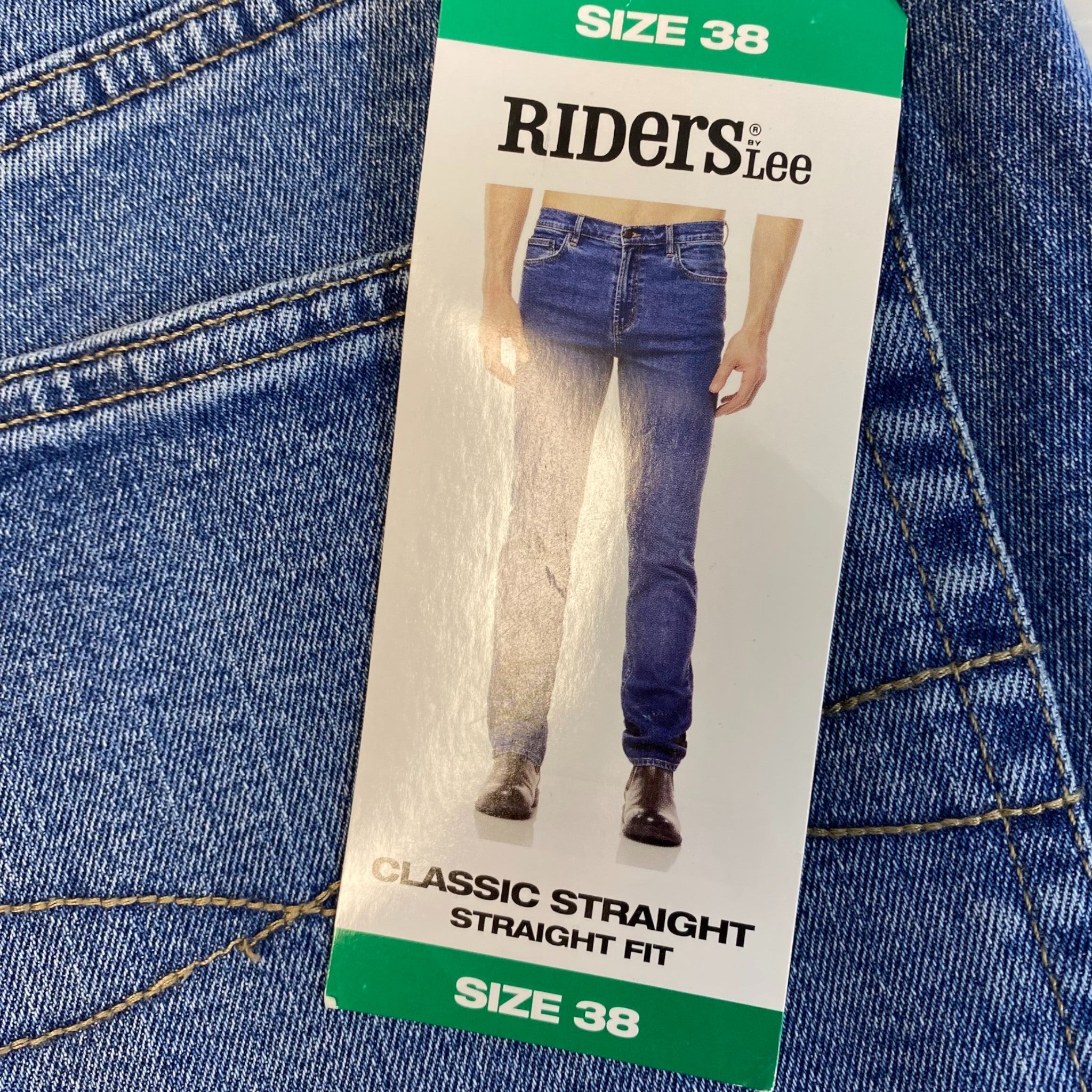Lee Men's Riders Classic Straight Fit Jeans SIZE - 38