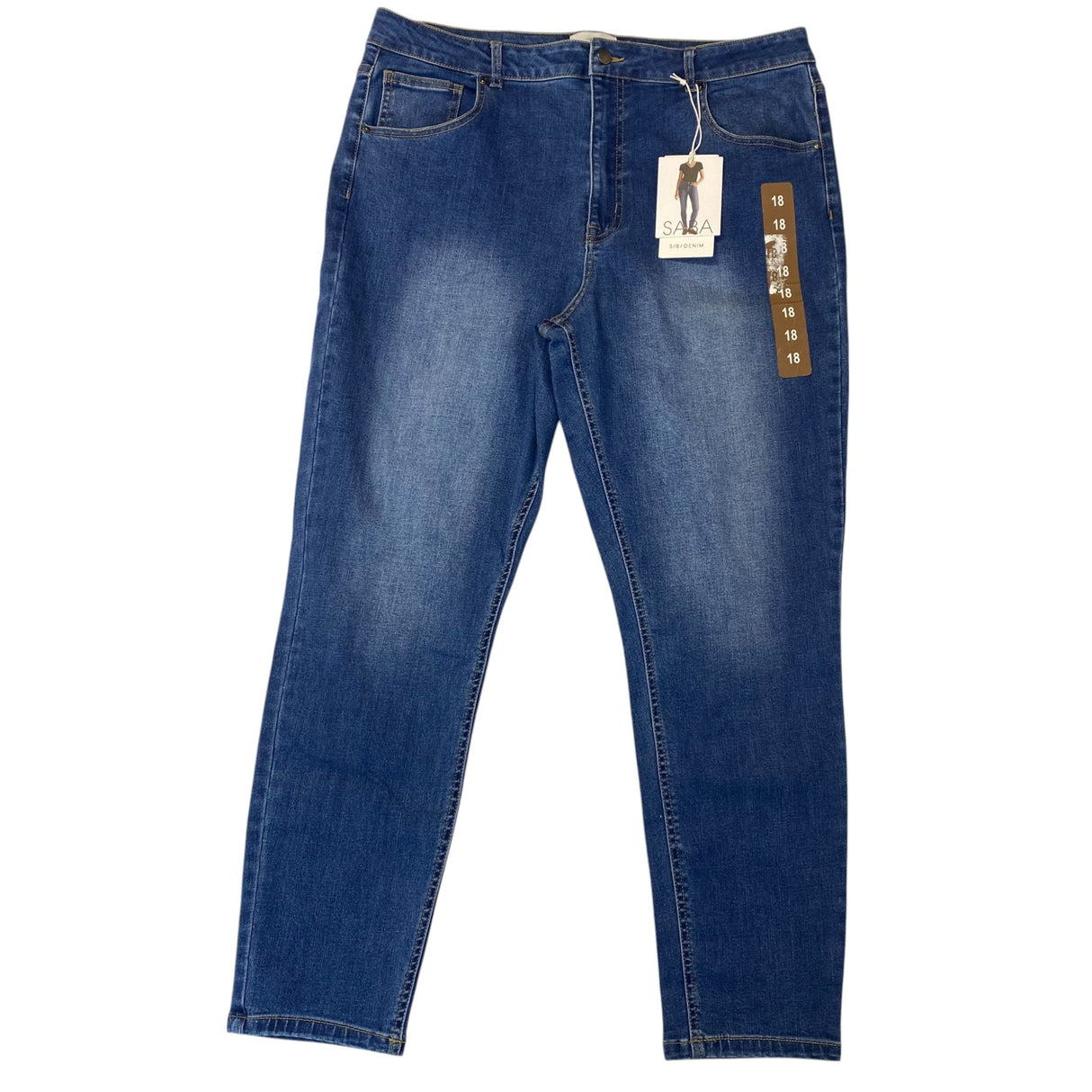 Saba Women's The Anna Skinny Leg High Rise Jeans SIZE - 18