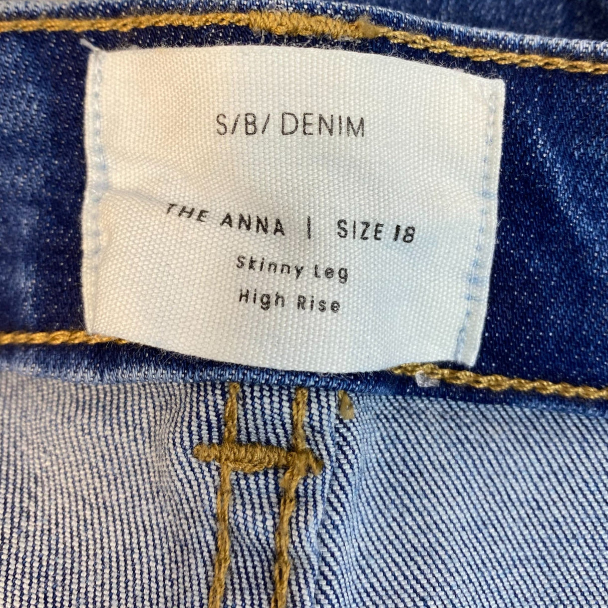 Saba Women's The Anna Skinny Leg High Rise Jeans SIZE - 18