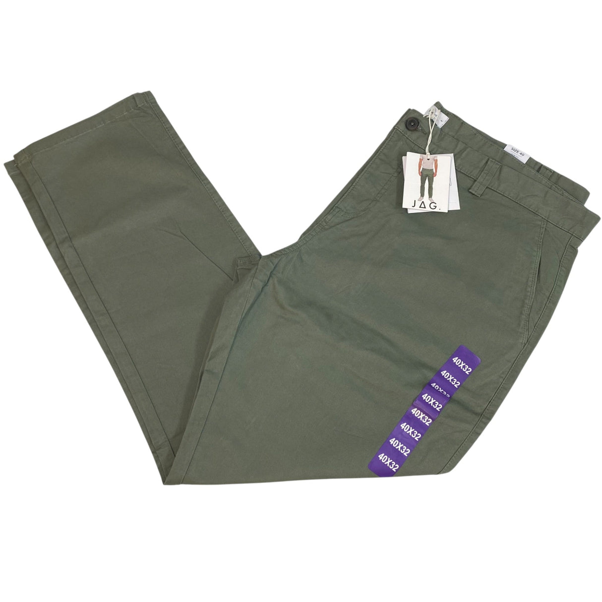 Jag Men's Slim Fit Chino Pants SIZE - 40x32