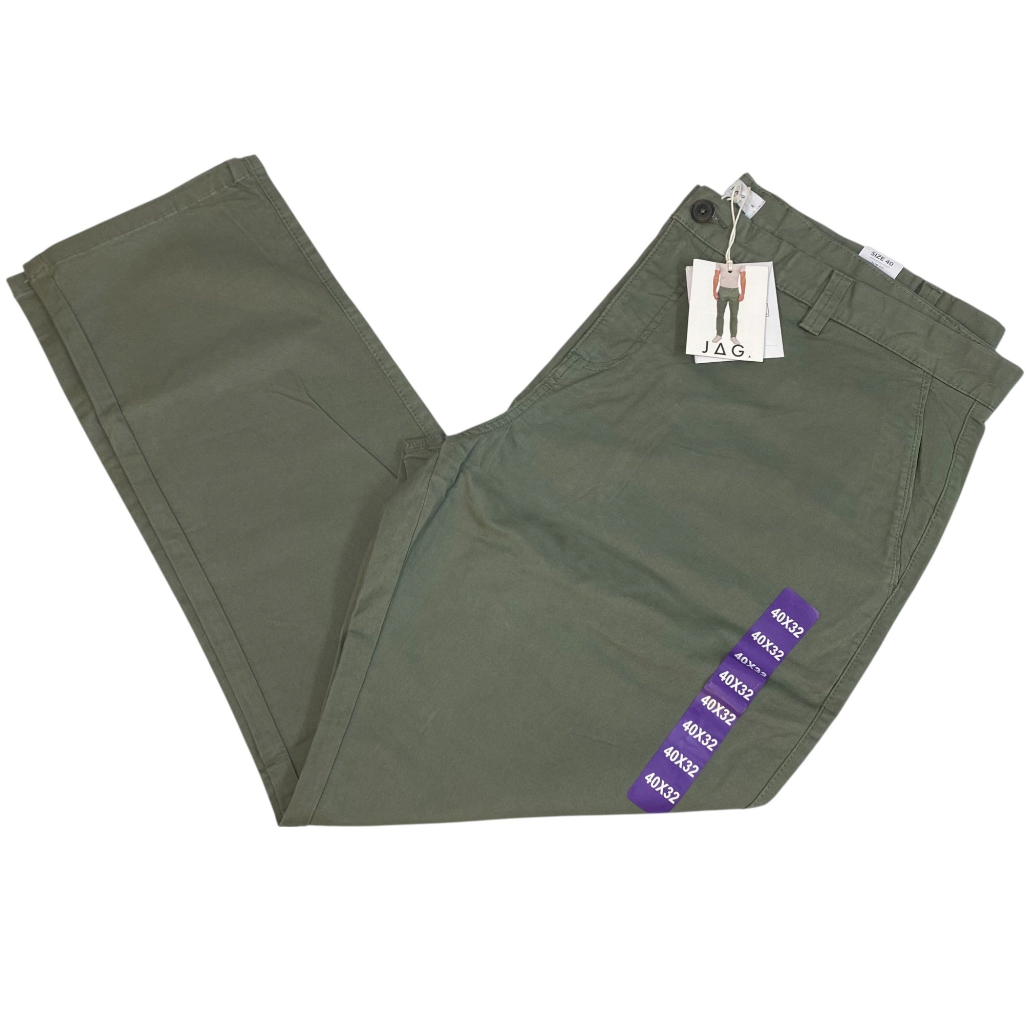 Jag Men's Slim Fit Chino Pants SIZE - 40