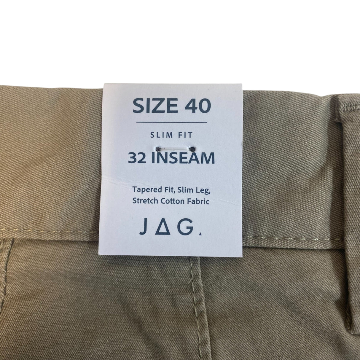 Jag Men's Slim Fit Chino Pants SIZE - 40x32