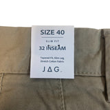 Jag Men's Slim Fit Chino Pants SIZE - 40x32