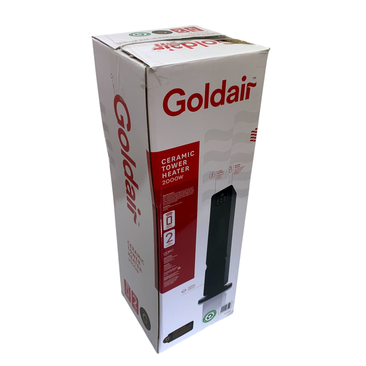 Goldair 2000W Ceramic Tower Heater GCT460