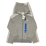 Adidas 3 Stripe Hooded Zip Top and Full Length Pants - 11-12Y SIZE - 12