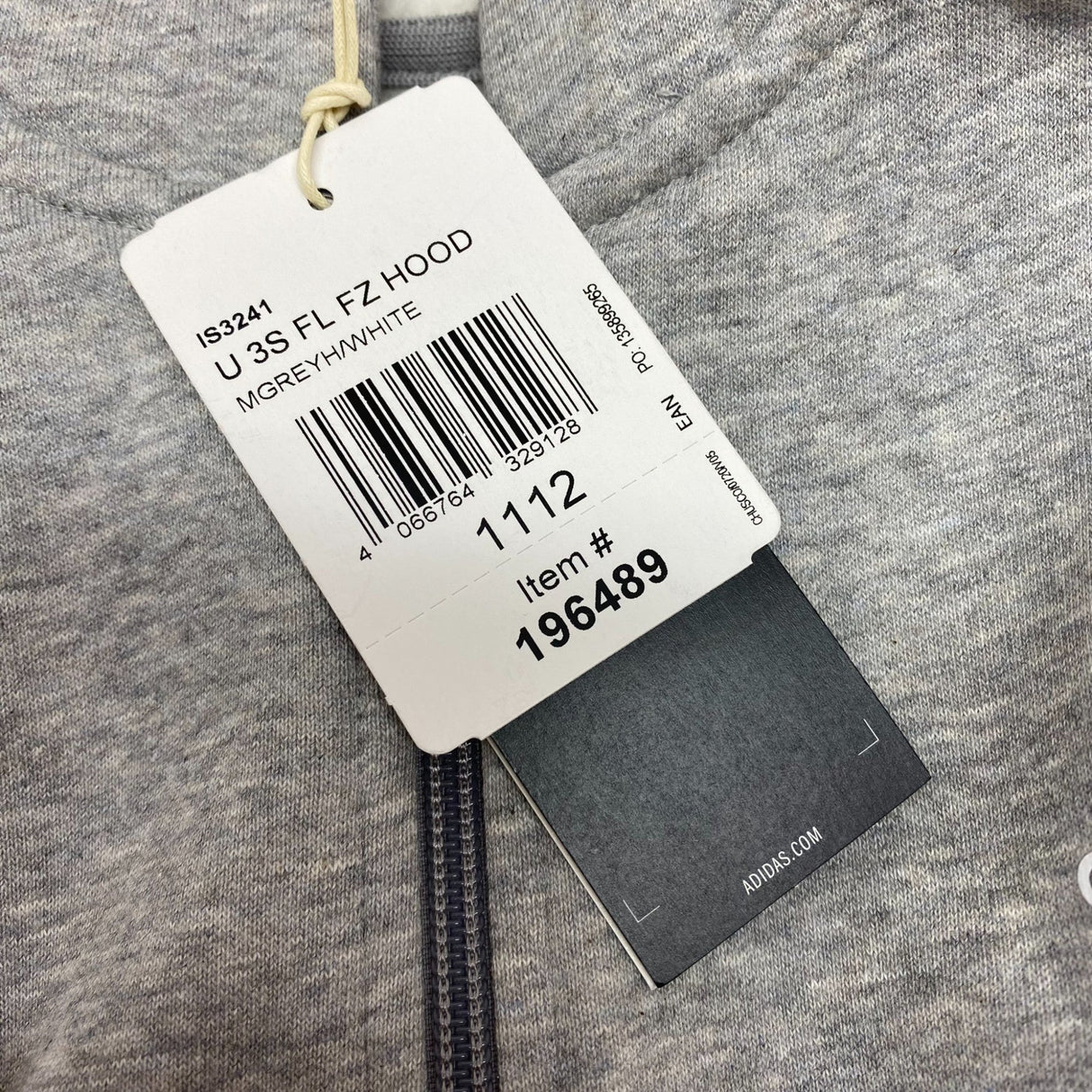 Adidas 3 Stripe Hooded Zip Top and Full Length Pants - 11-12Y SIZE - 12