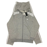 Adidas 3 Stripe Hooded Zip Top and Full Length Pants - 13-14Y SIZE - 14