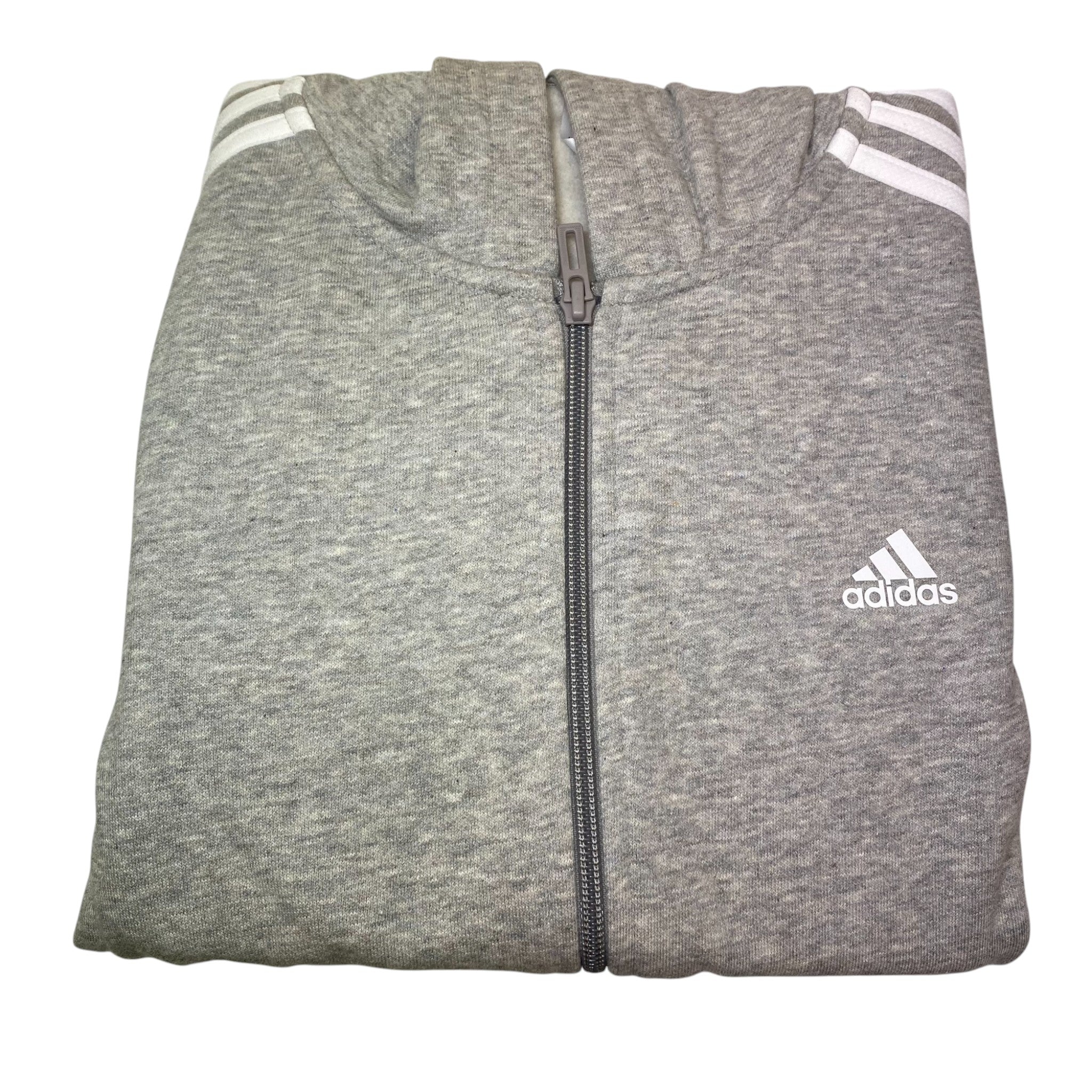 Adidas 3 Stripe Full Zip Hooded Top - 11-12Y SIZE - 12