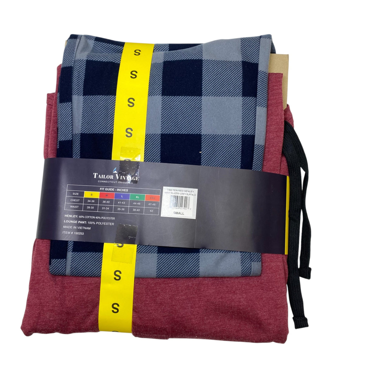 Tailor Vintage Men's 2 Piece Pyjama Set SIZE - Small