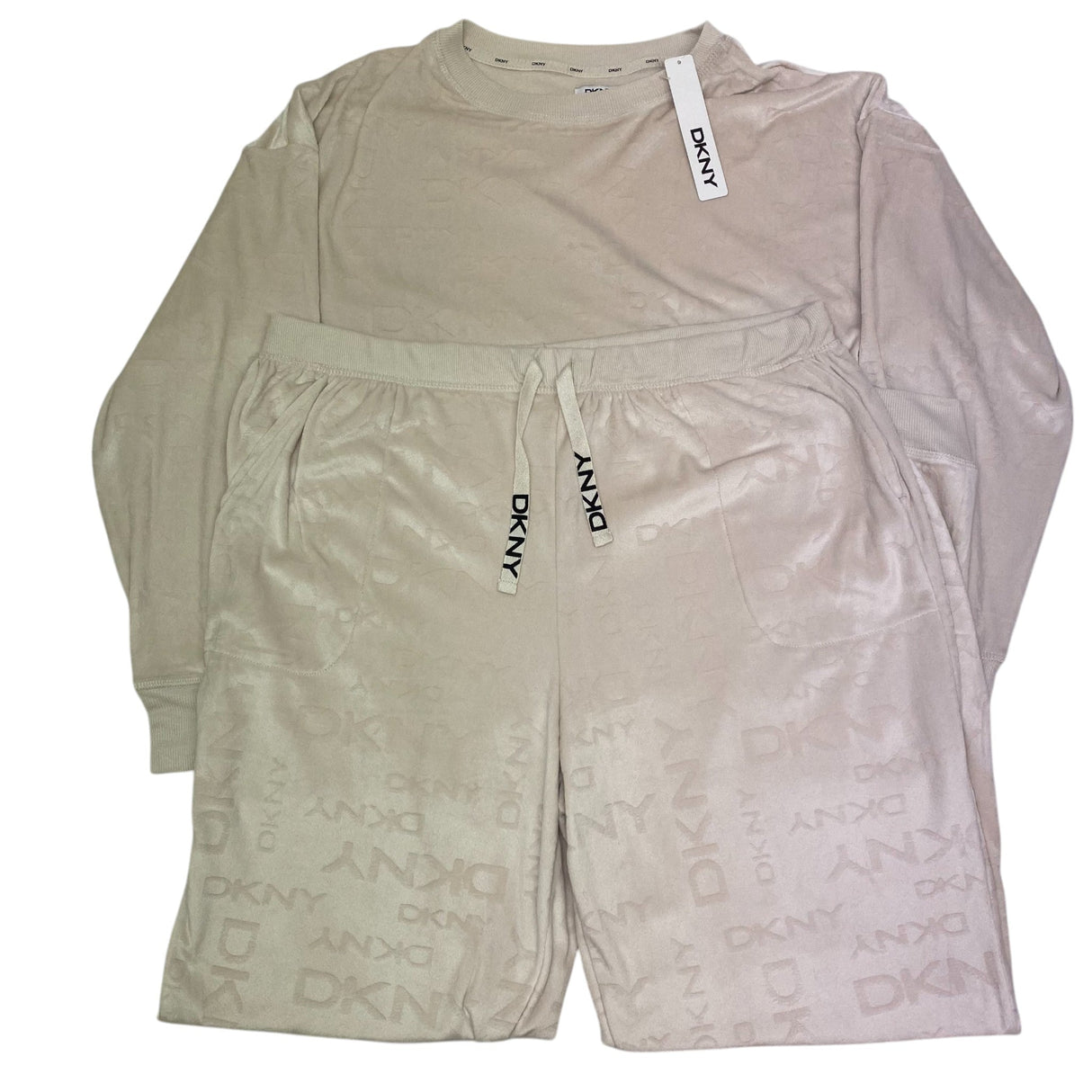 DKNY Women's 2 Piece Comfy Fleece Lounge Set SIZE - XXL