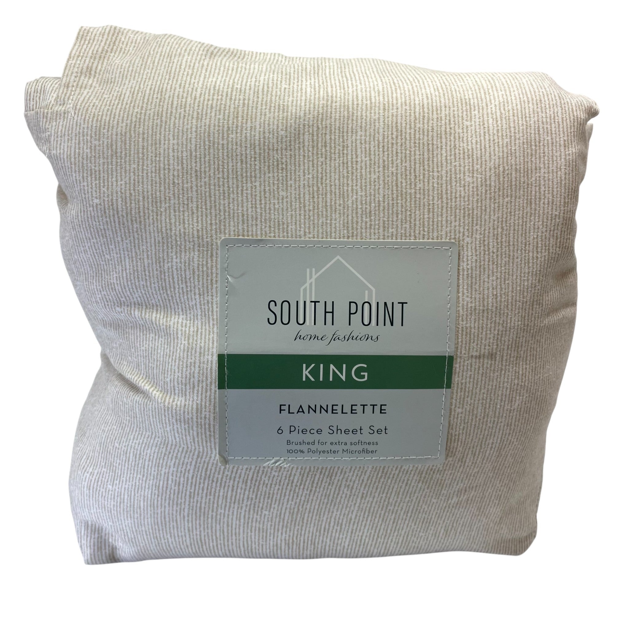 South Point Home Fashions Flannelette 4-Piece Sheet Set - King