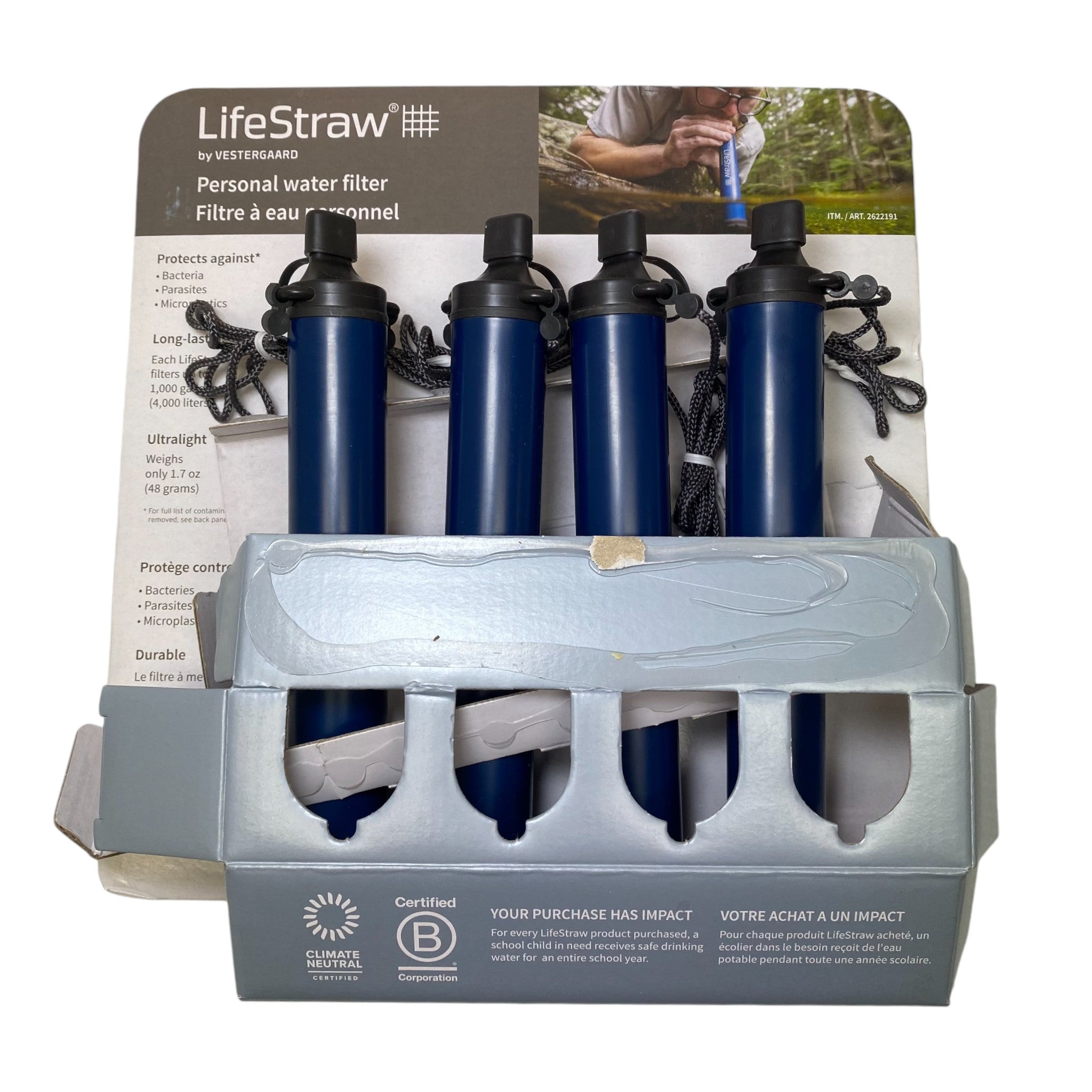 LifeStraw Personal Water Filter 4 Pack