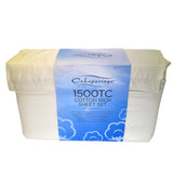 Onkaparinga Cotton Rich 1500 Thread Count Sheet King 4 Piece Set - Cream