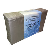 Onkaparinga Cotton Rich 1500 Thread Count Sheet King 4 Piece Set - Grey