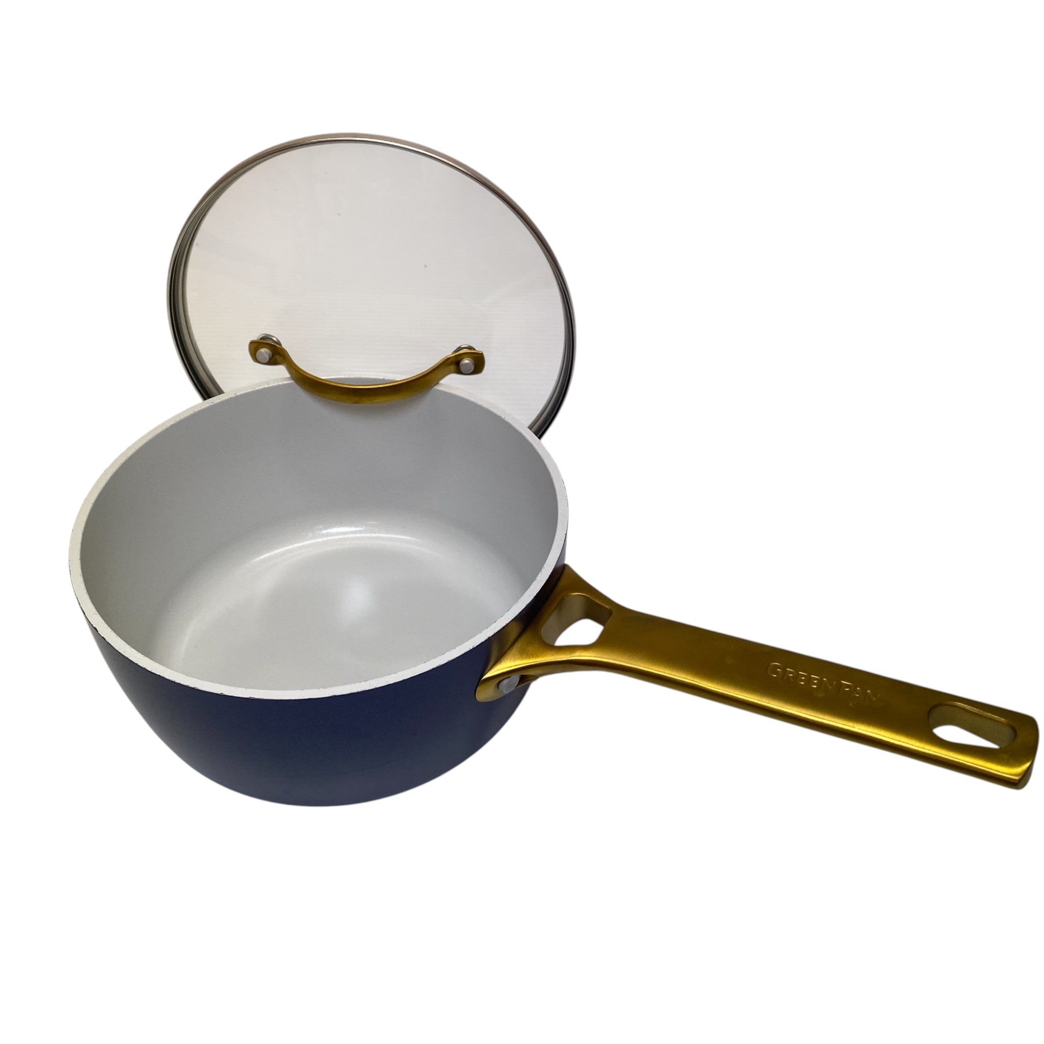 GreenPan Padova 18cm Stainless Steel Nonstick Pot With Lid