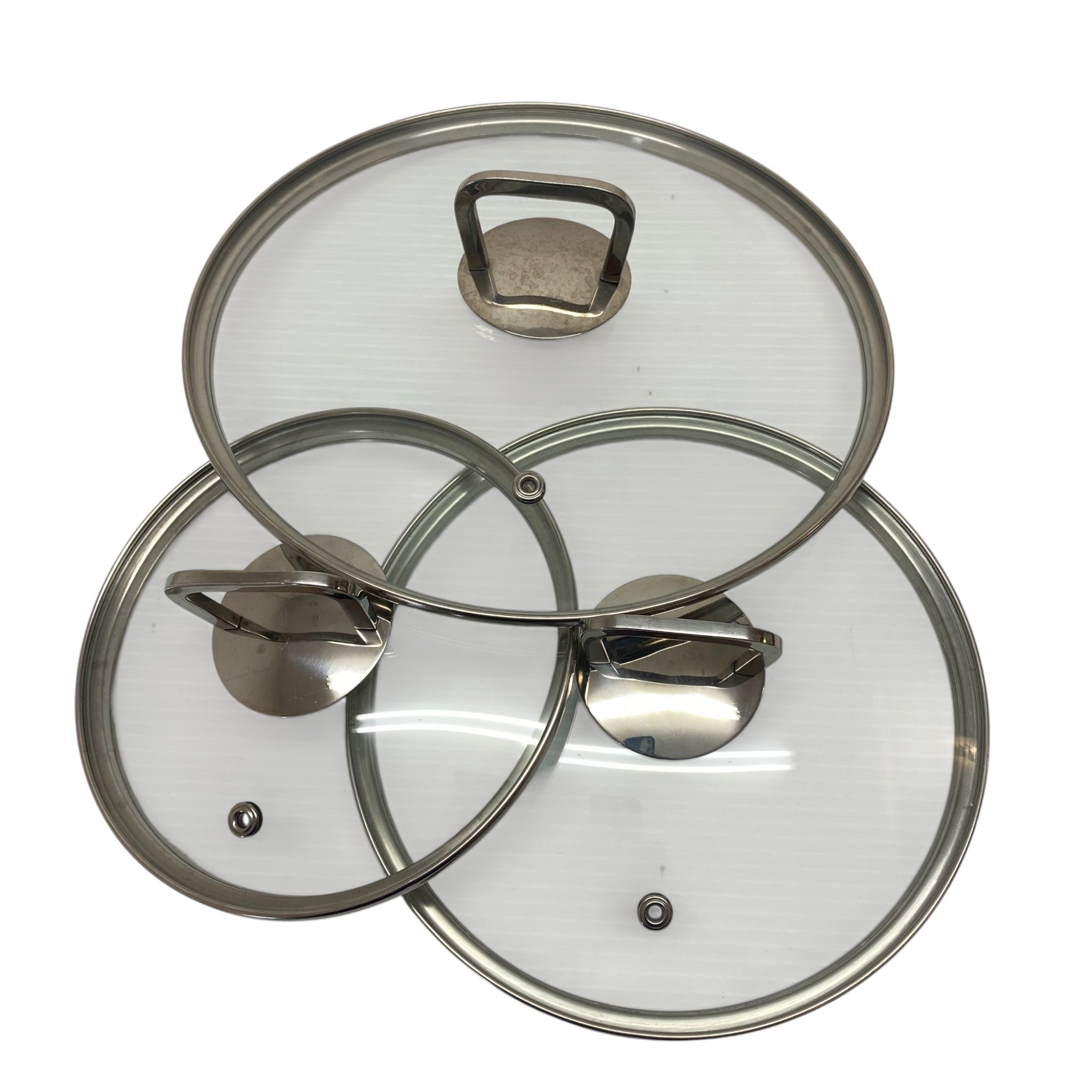 3x Glass Saucepan Lids