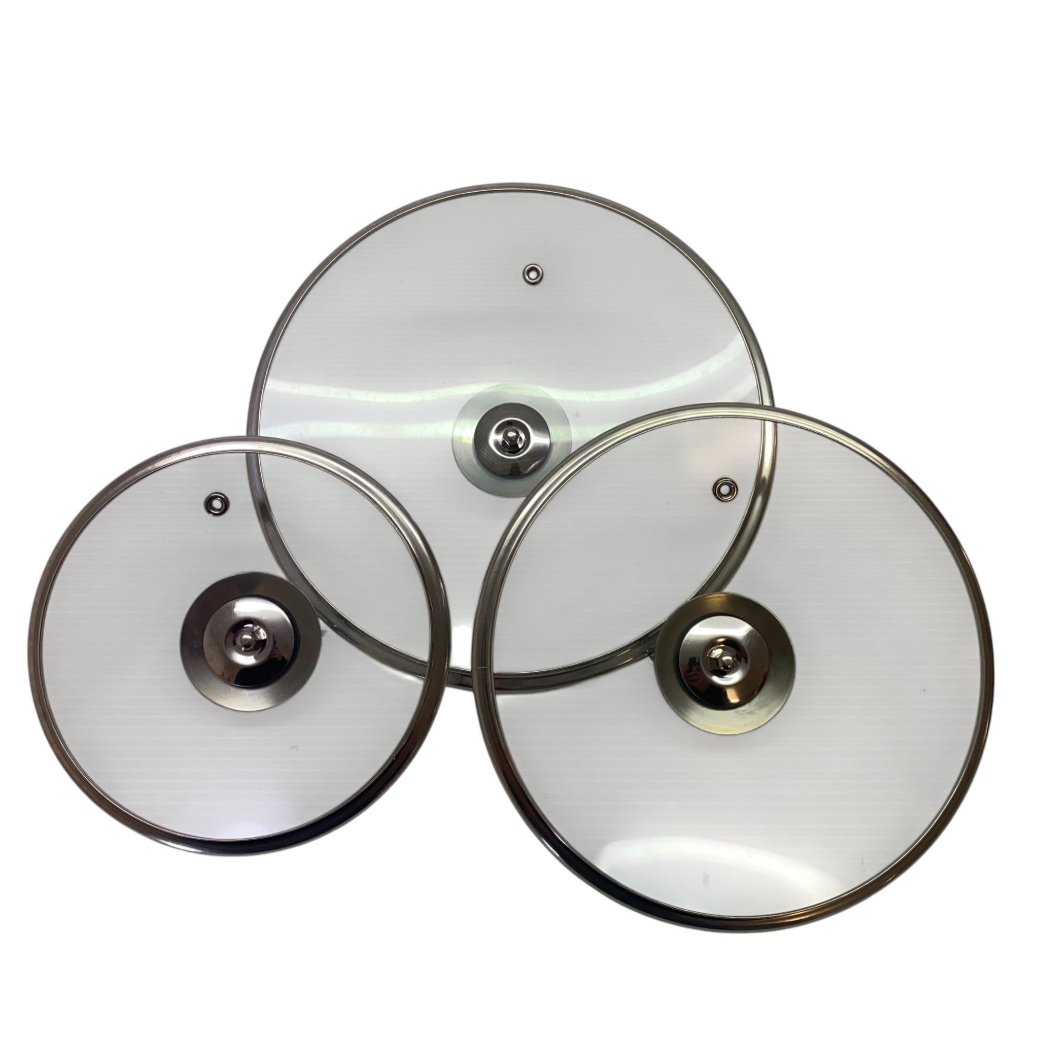 3x Glass Saucepan Lids