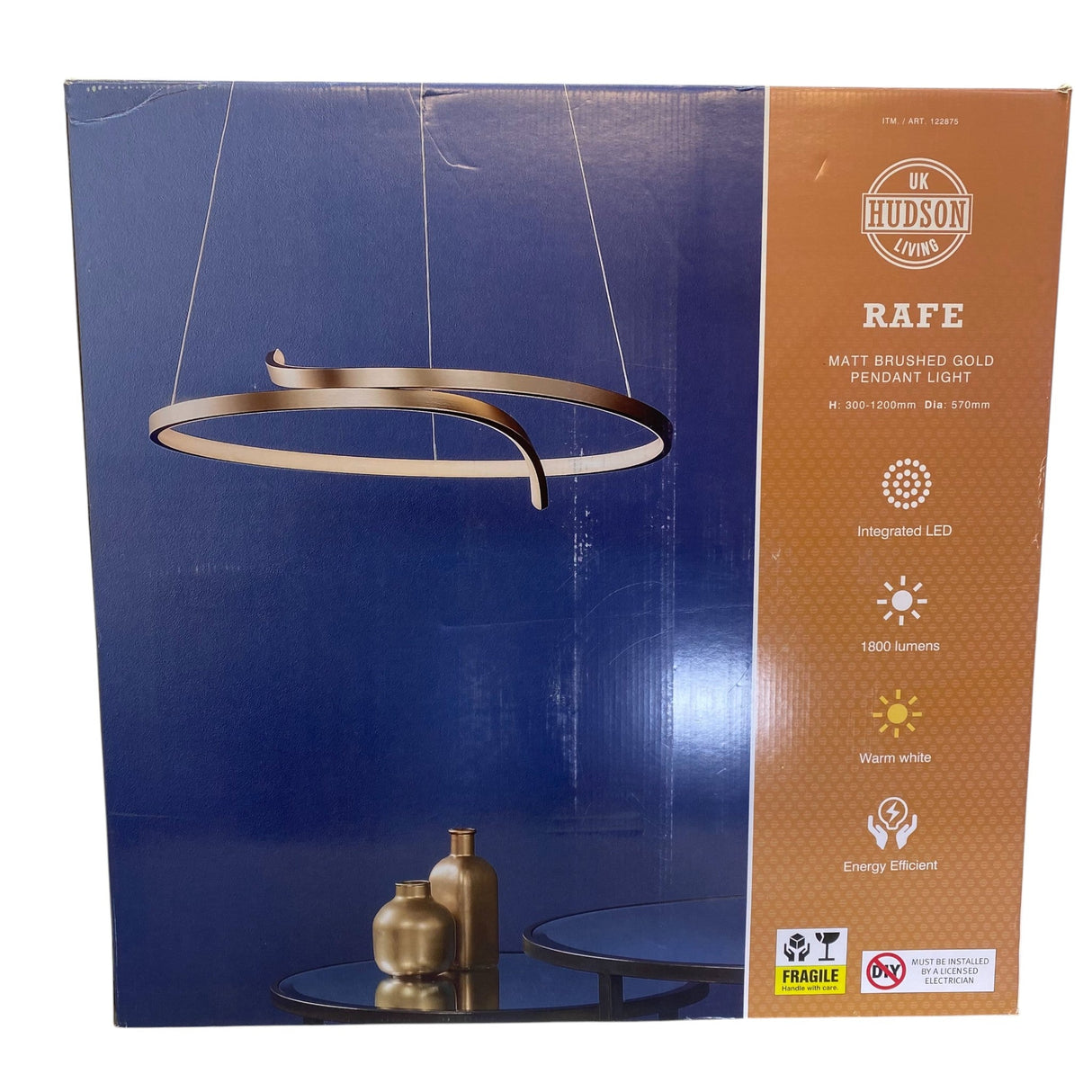 Hudson Living Rafe LED Pendant Light