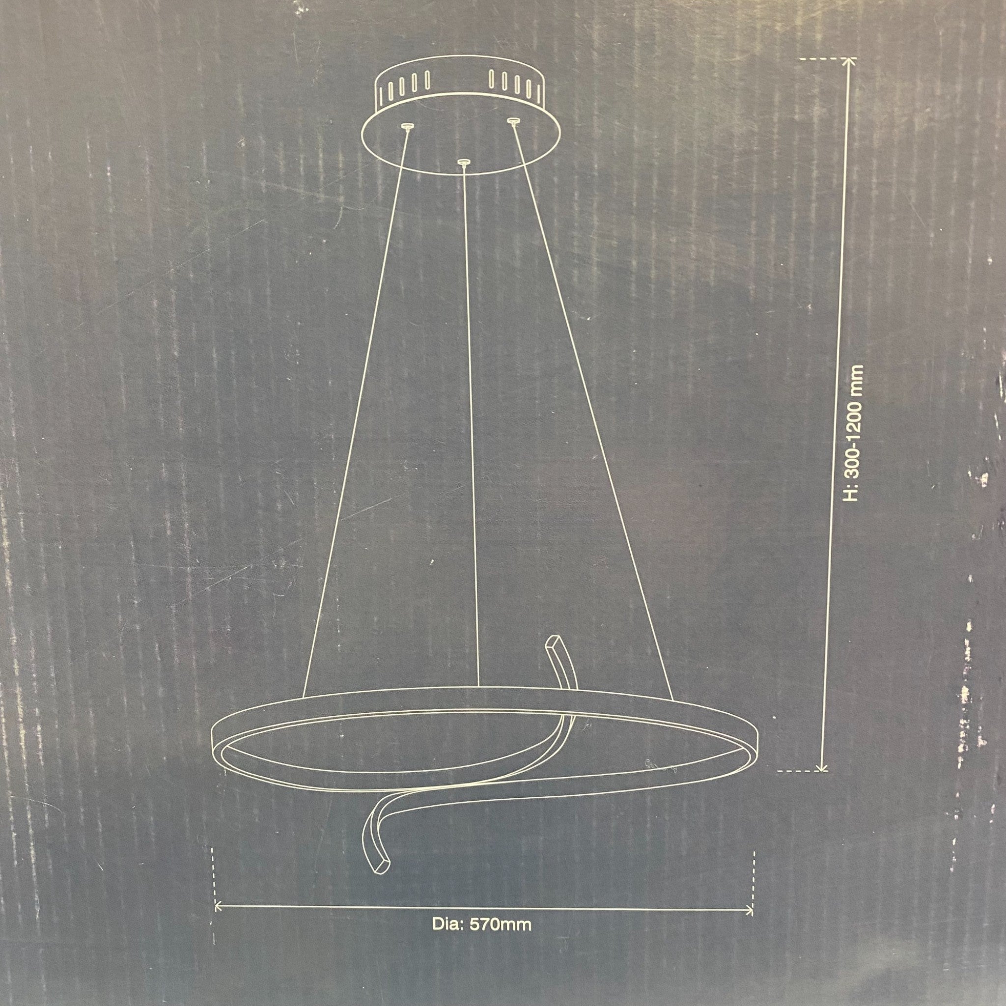Hudson Living Rafe LED Pendant Light
