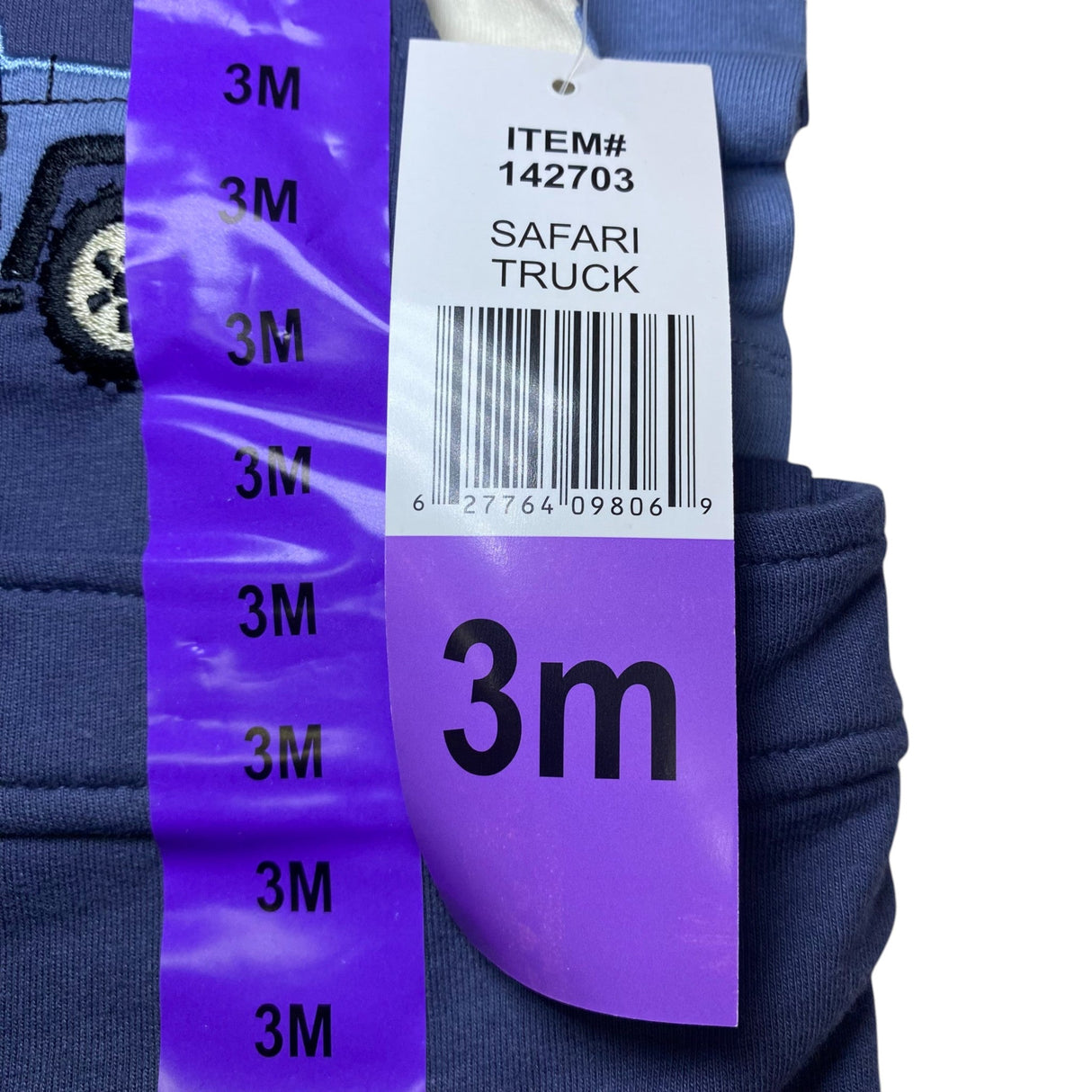 Pekkle Baby 3 Piece Clothing Set - Safari Truck 3M