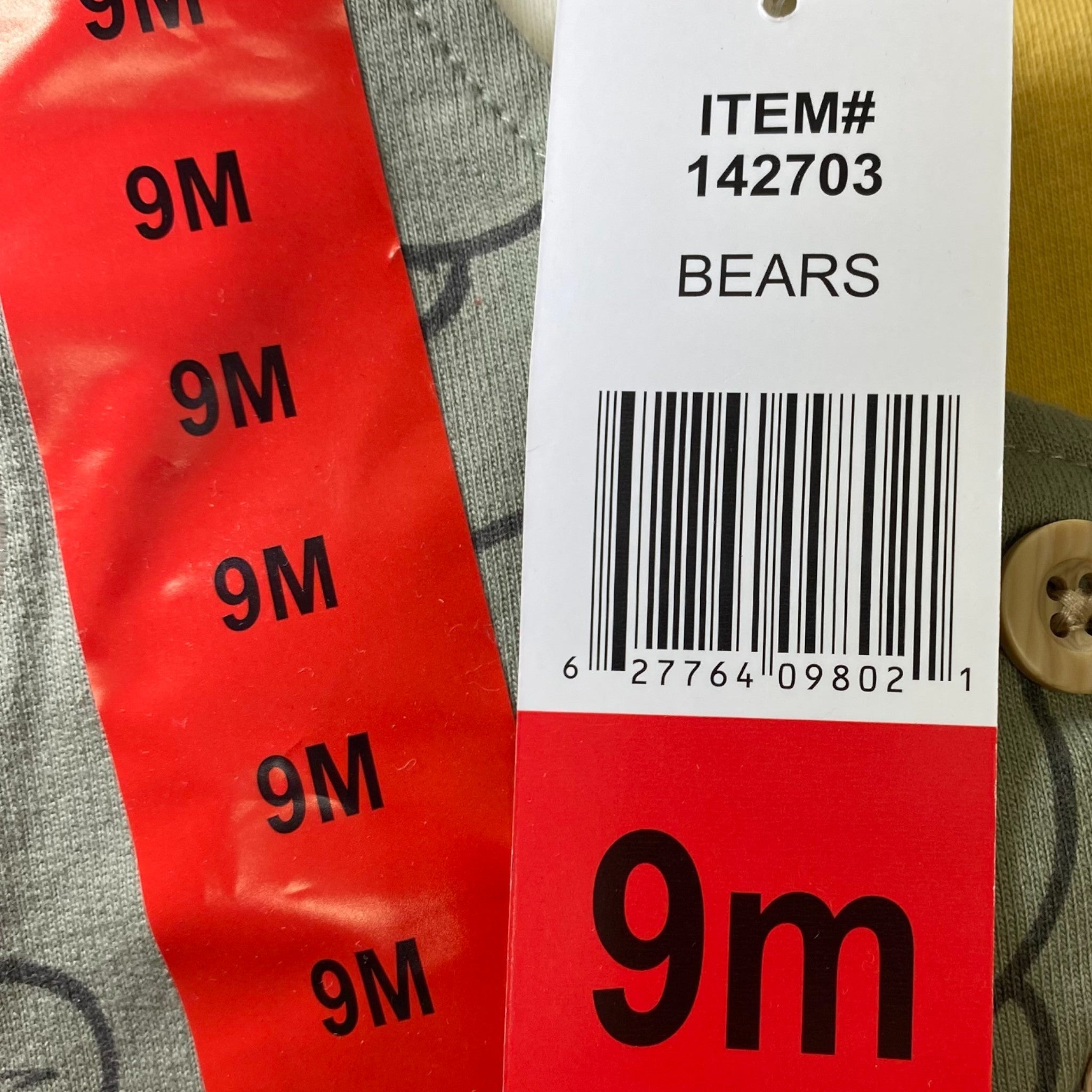 Pekkle Baby 3 Piece Clothing Set - Bears 9M