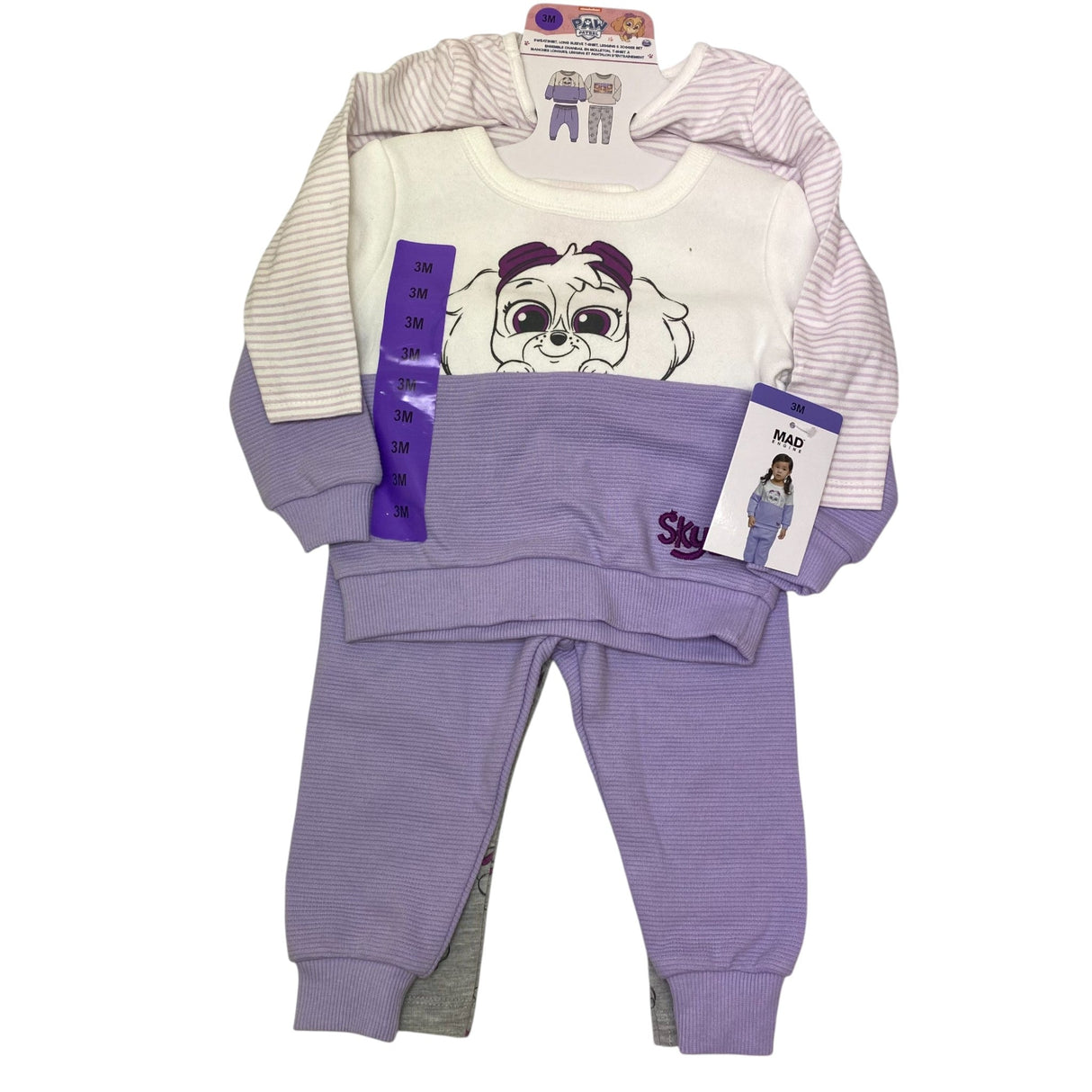 Nickelodeon Paw Patrol Girls 4 Piece Clothing Set - 3M