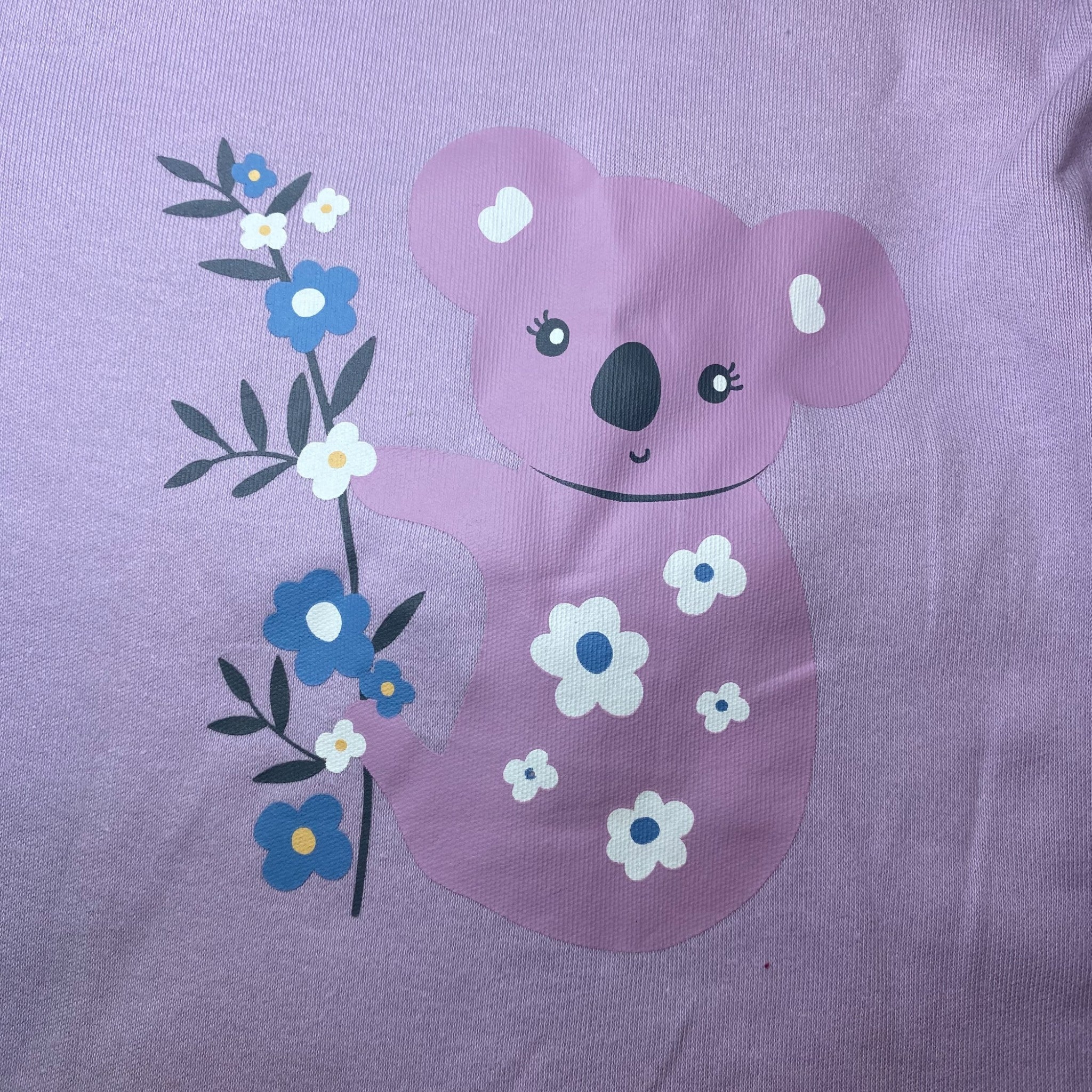 Pekkle Girls 4 Piece Clothing Set - Purple Koala 24M