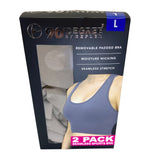 90 Degree By Reflex Women's Sports Bra 2 Pack SIZE - Large