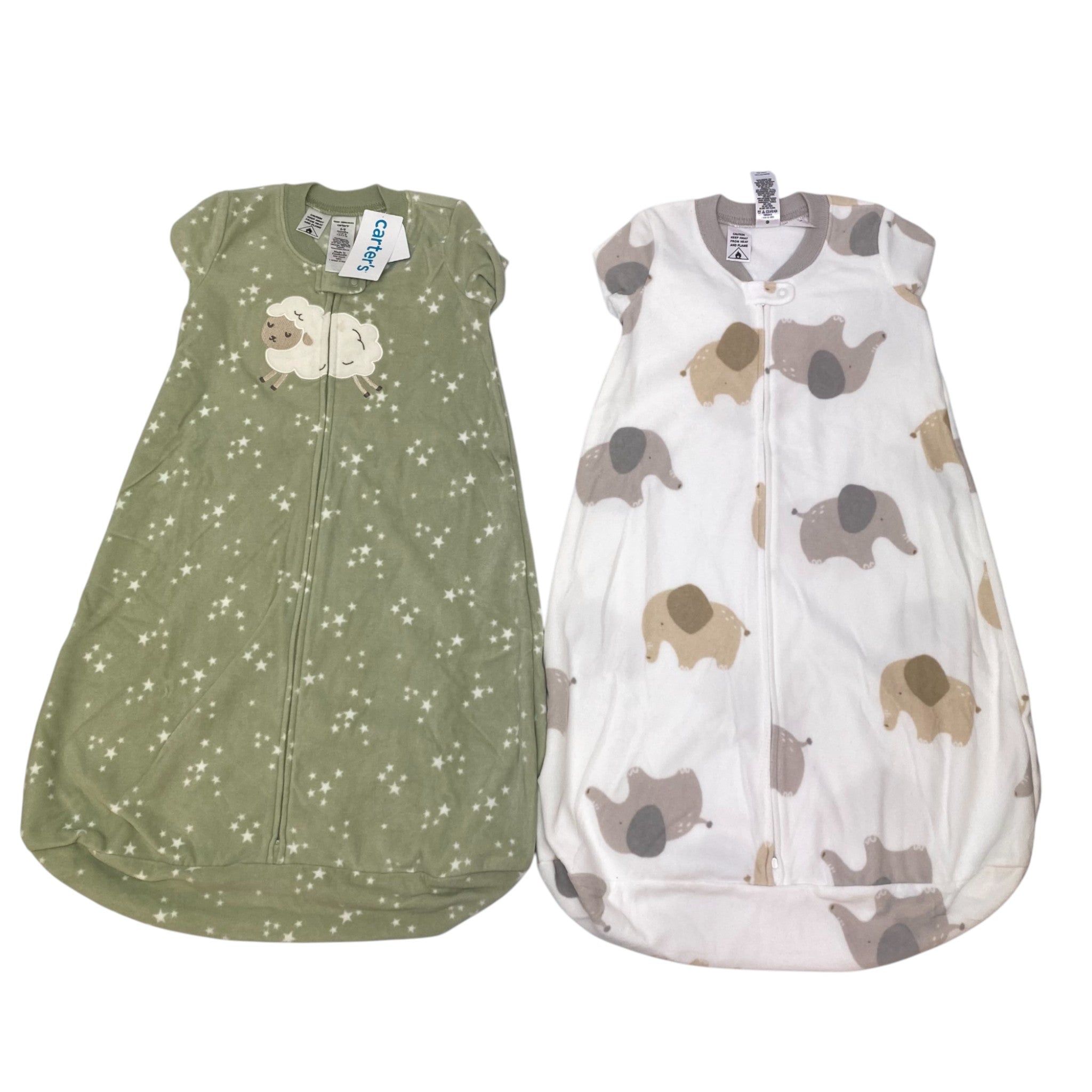 Carters 2x Baby Easy Zip Front Sleep Bag - Size 6-9M
