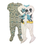 Disney Mickey Mouse 2 Pack Baby Footed Sleeper - Size 12M
