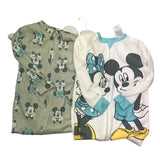 Disney Mickey Mouse 2 Pack Baby Footed Sleeper - Size 12M