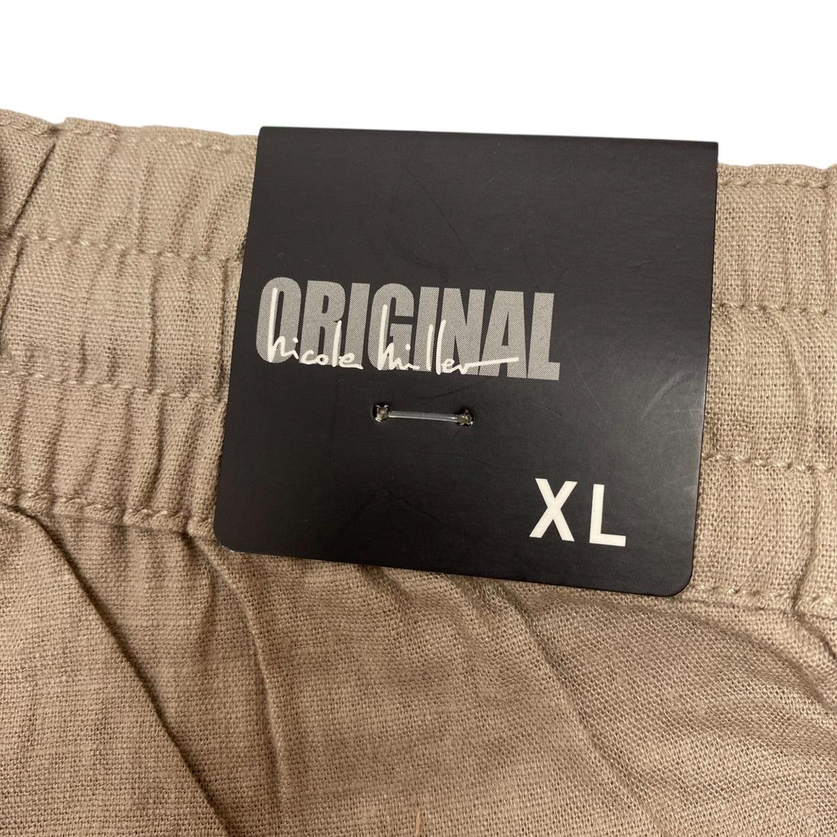 Nicole Miller Women's Linen Blend Original Fit Pants SIZE - Extra Large