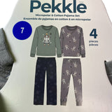 Pekkle Boys 4 Piece Pyjama Set - Space SIZE - 7