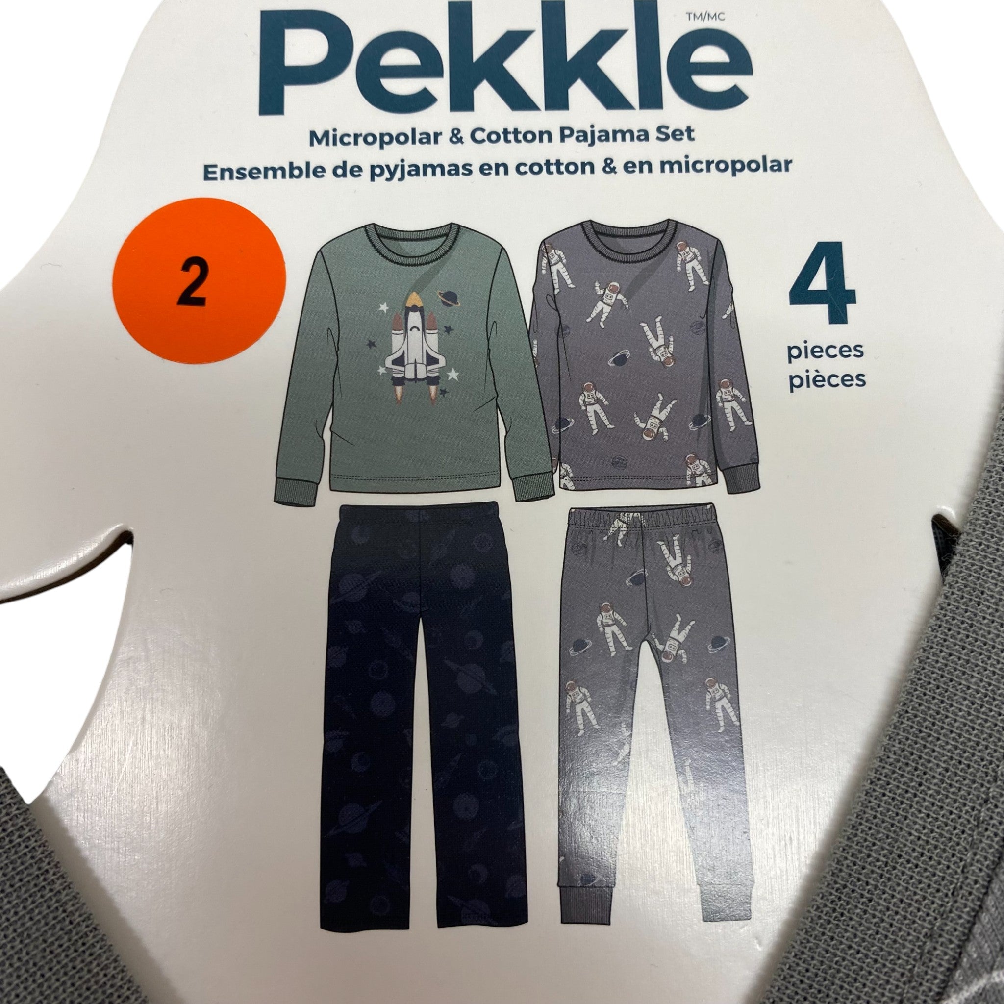 Pekkle Boys 4 Piece Pyjama Set - Space SIZE - 2