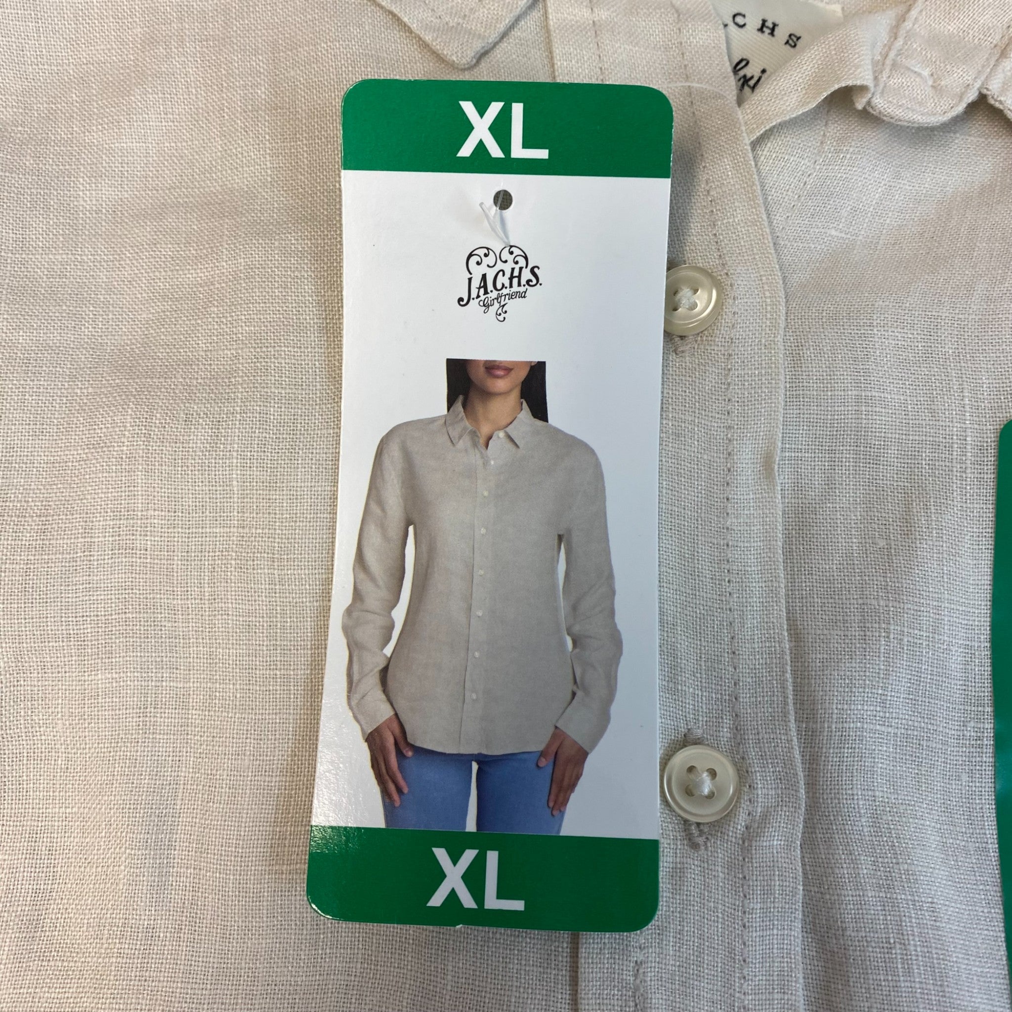 Jachs Women's Girlfriend Button Collar Shirt SIZE - Extra Large