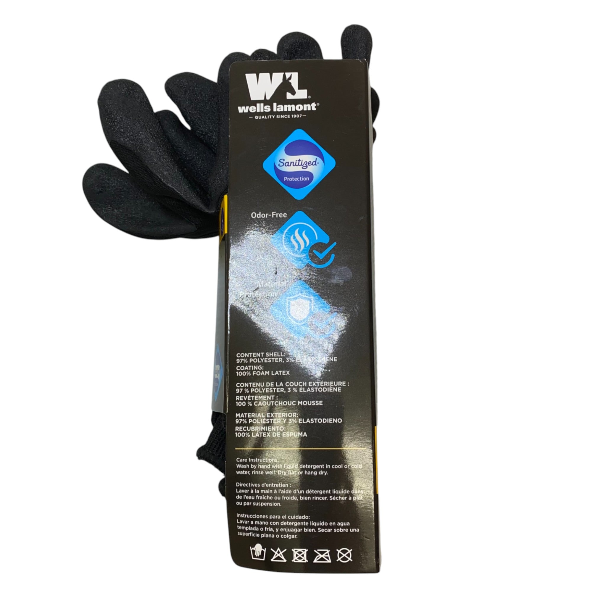 Wells Lamont 5x Antimicrobial Work Gloves SIZE - Large