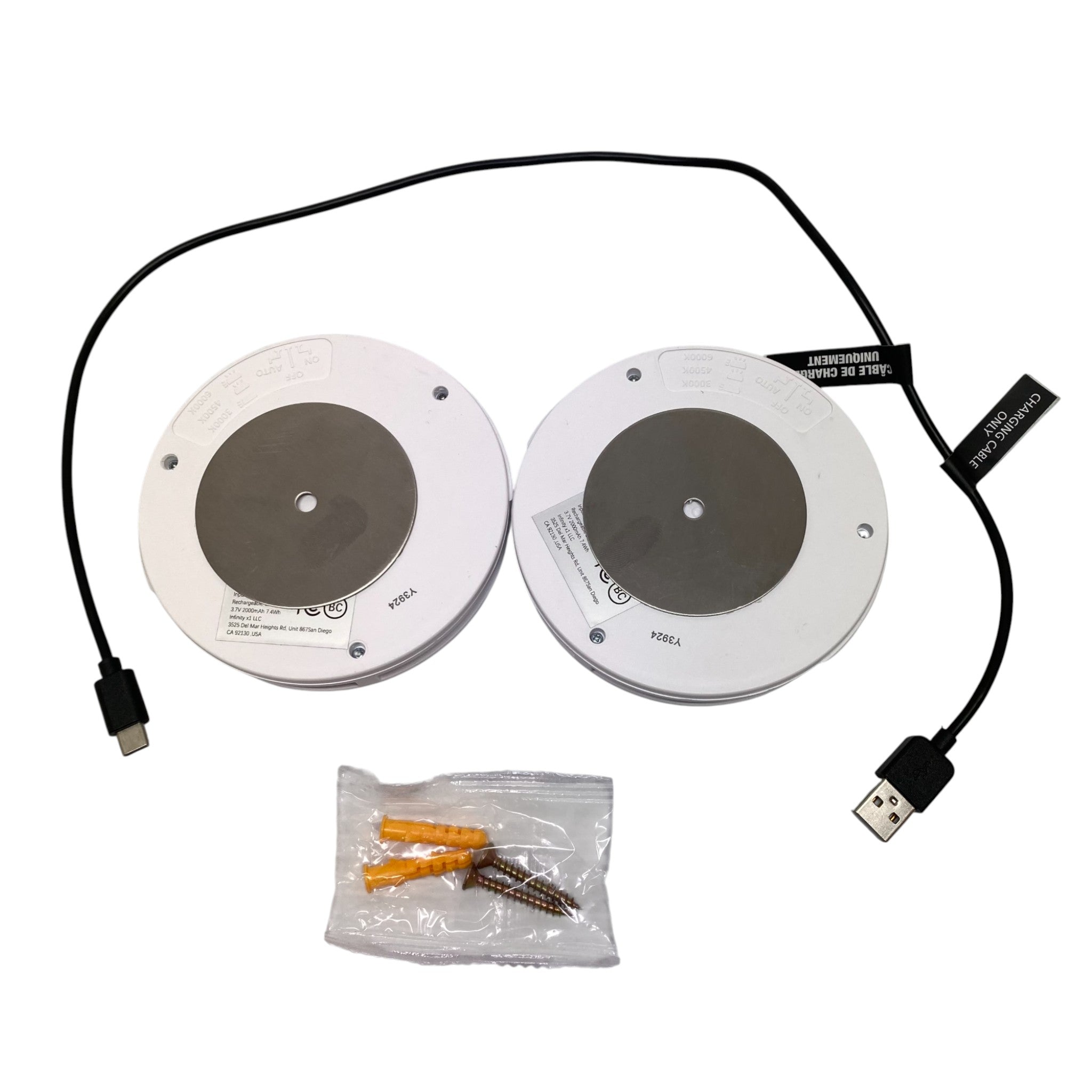 Infinity X1 Portable Aluminium Under Cabinet Light Anywhere 2 Pack