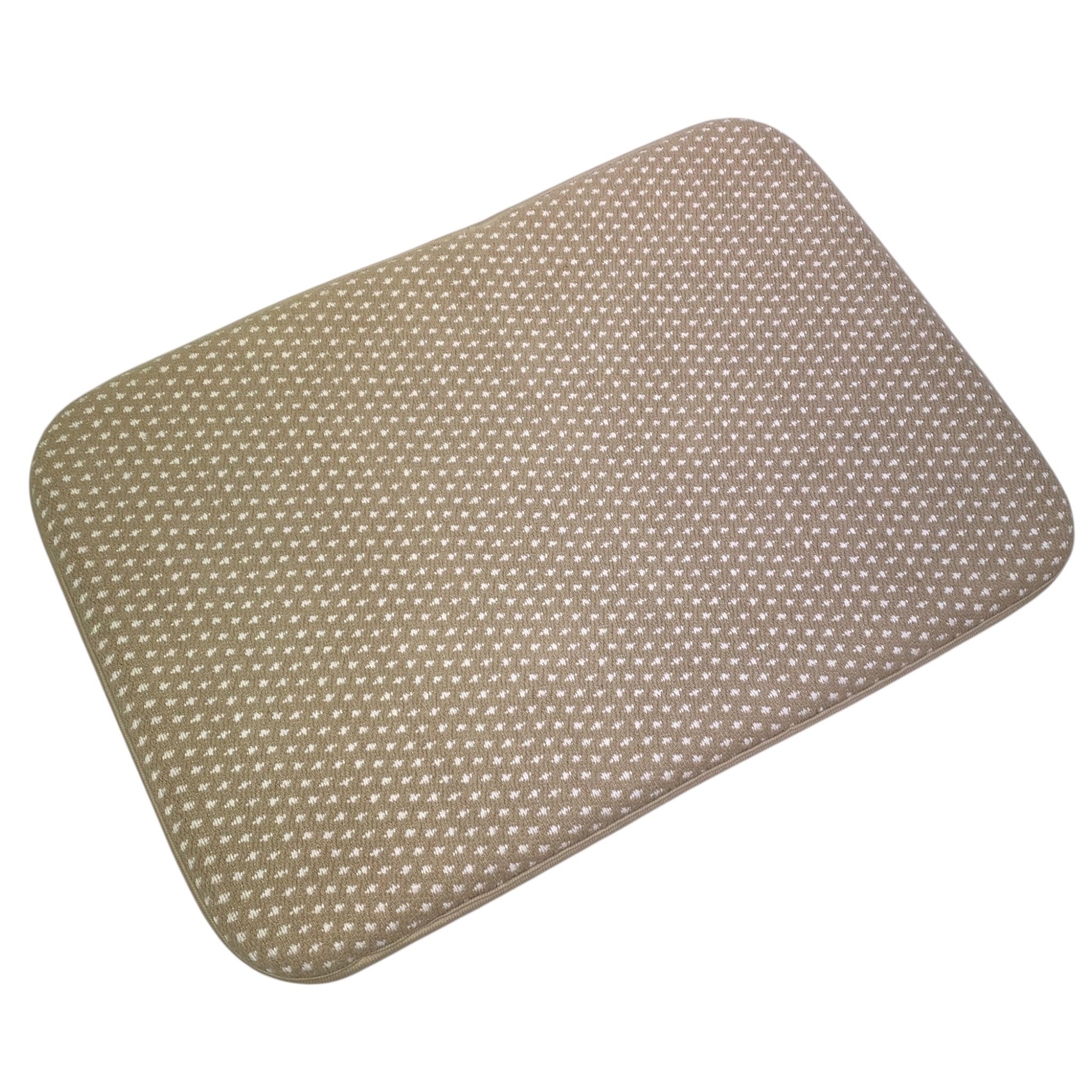 Mineral Spring Textured Woven Cotton Memory Foam Bath Mat
