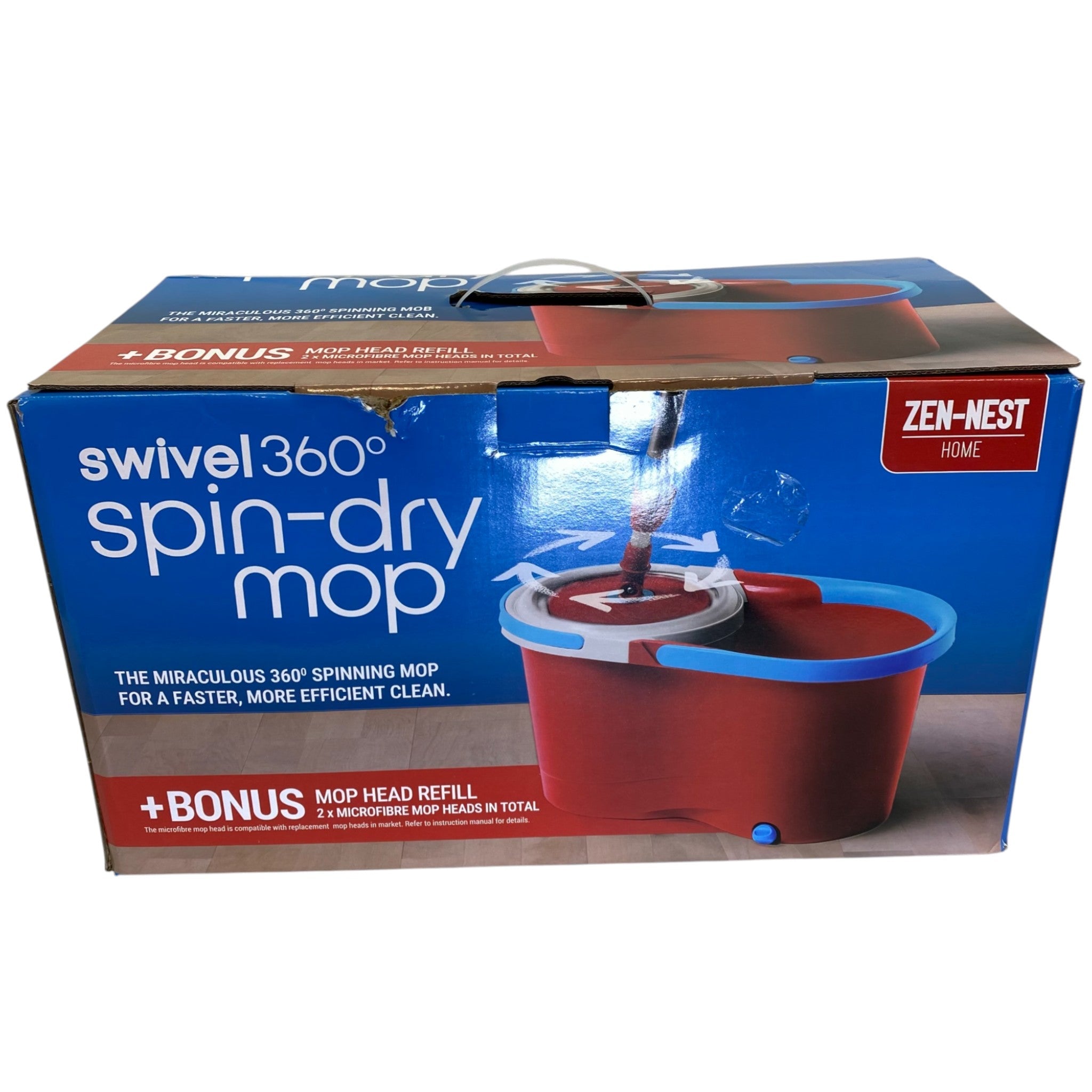 Zen-Nest Home Swivel 360 Spin-Dry Mop