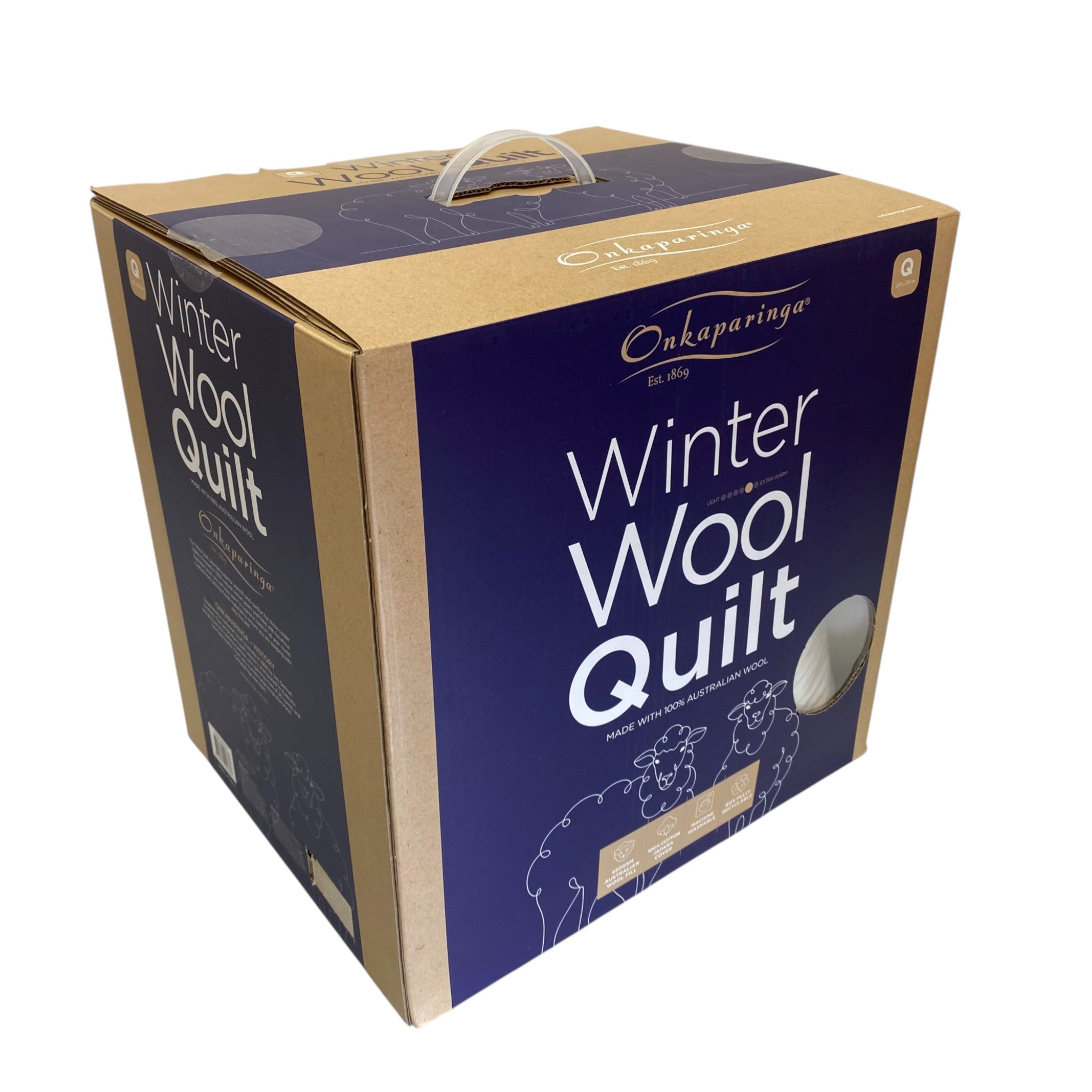 Onkaparinga Washable Winter Wool Quilt - Queen