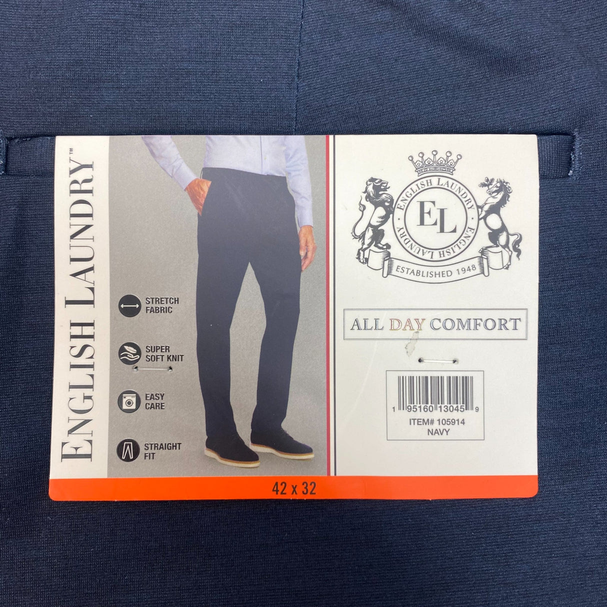 English Laundry Men's All Day Comfort Pants SIZE - 42x32