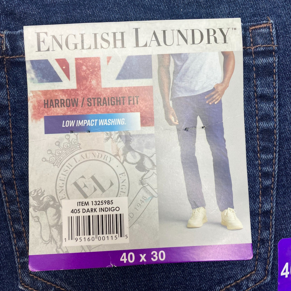 English Laundry Men's Harrow Straight Fit Jeans SIZE - 40x30