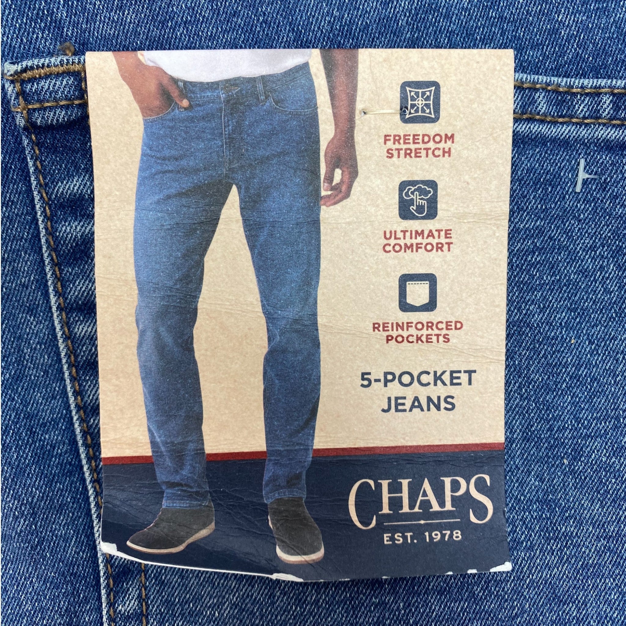 Chaps Men's Straight Fit Jeans SIZE - 40