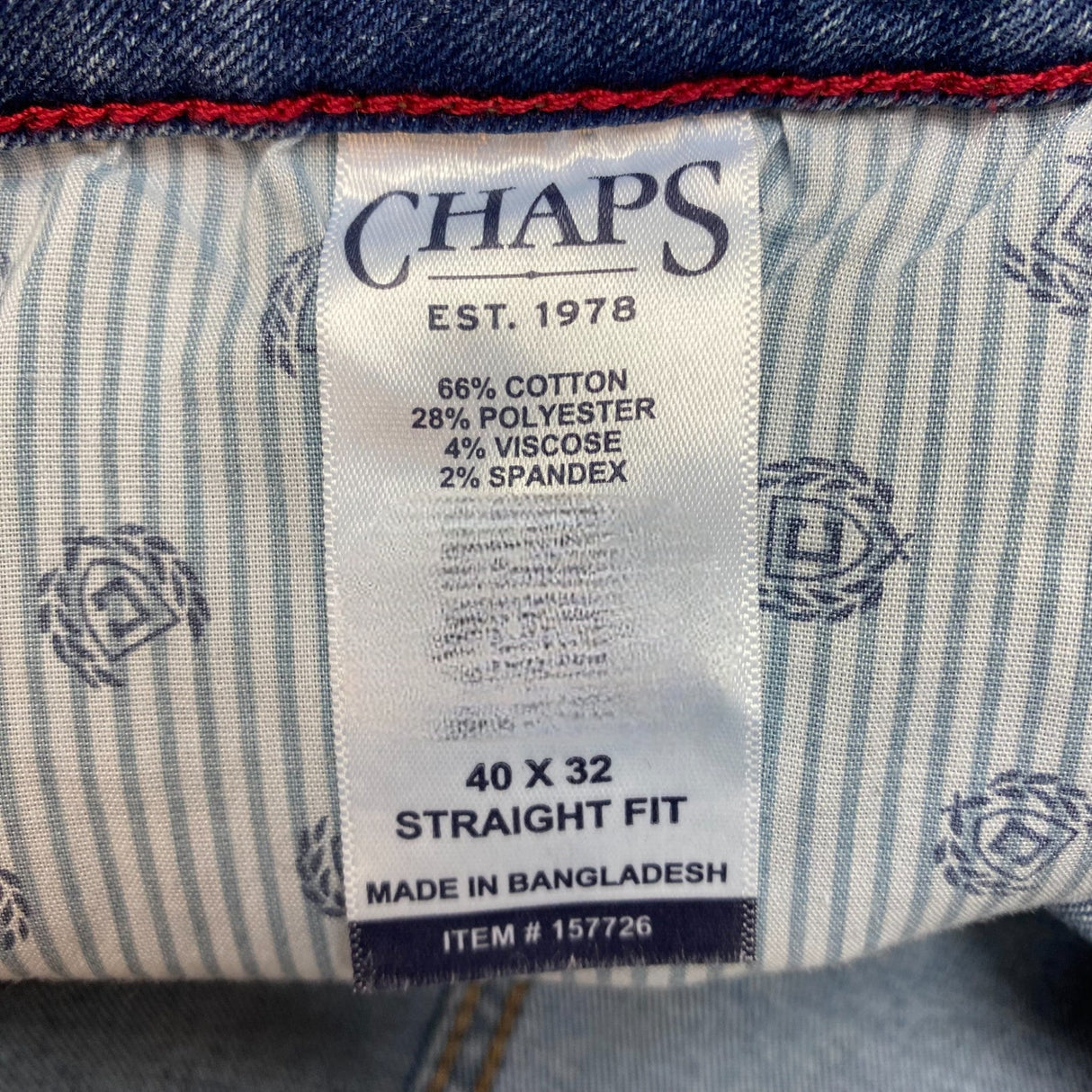 Chaps Men's Straight Fit Jeans SIZE - 40x32