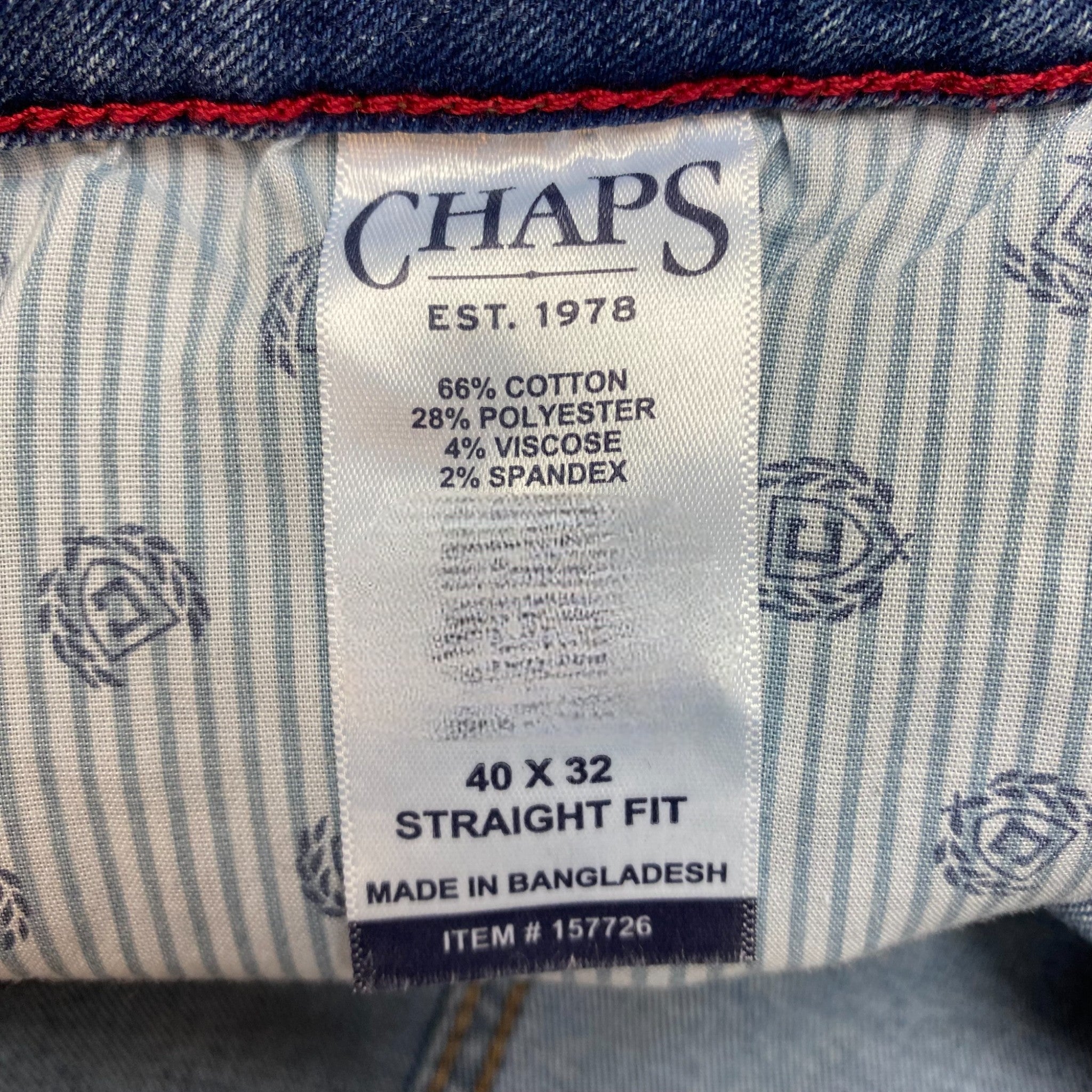Chaps Men's Straight Fit Jeans SIZE - 40