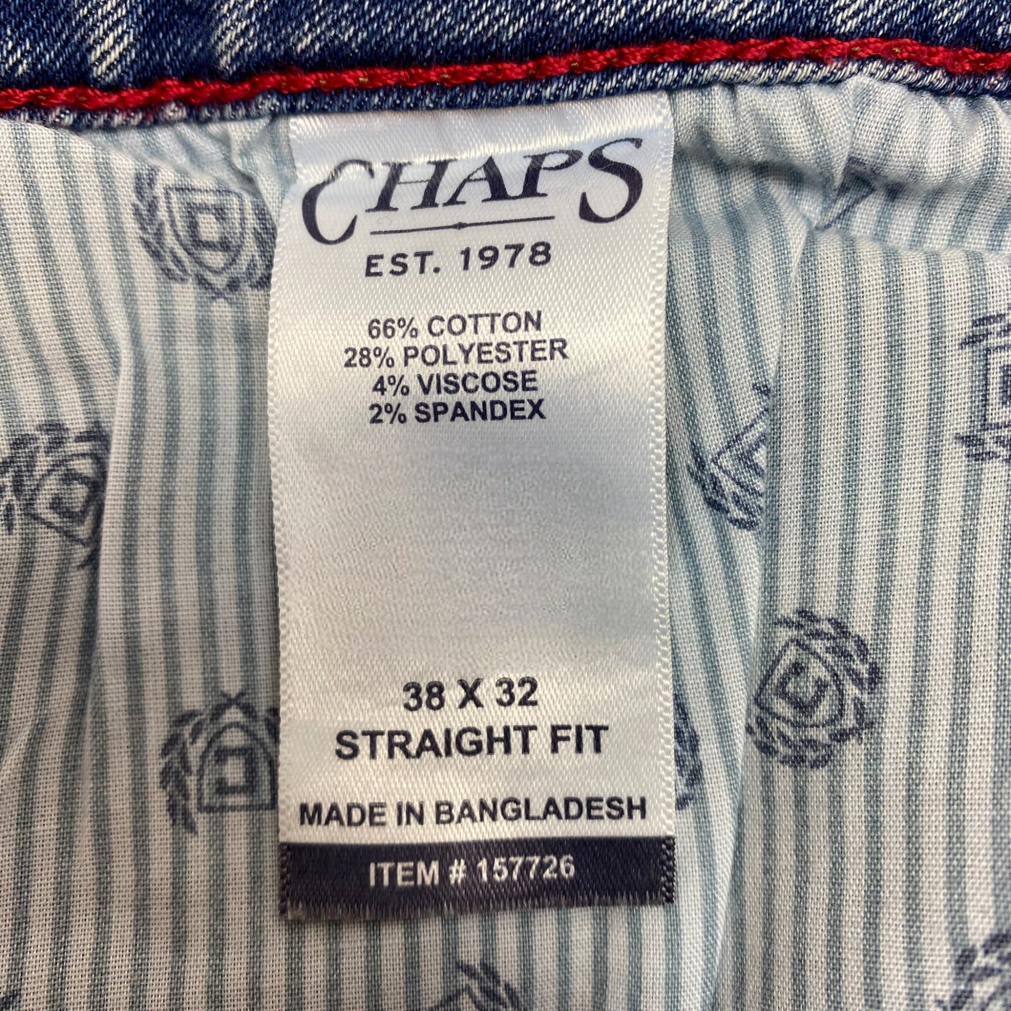 Chaps Men's Straight Fit Jeans SIZE - 38