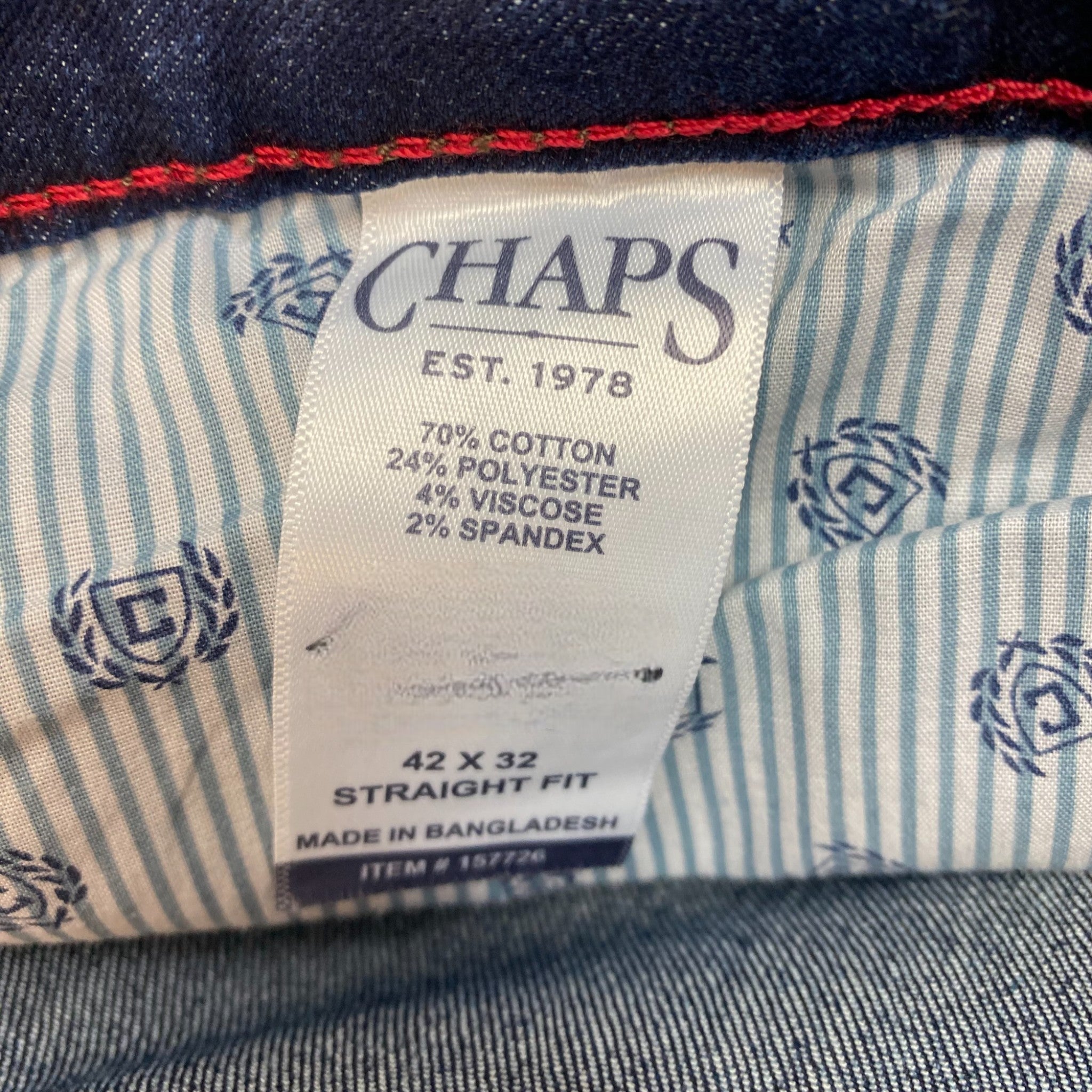 Chaps Men's Straight Fit Jeans SIZE - 42